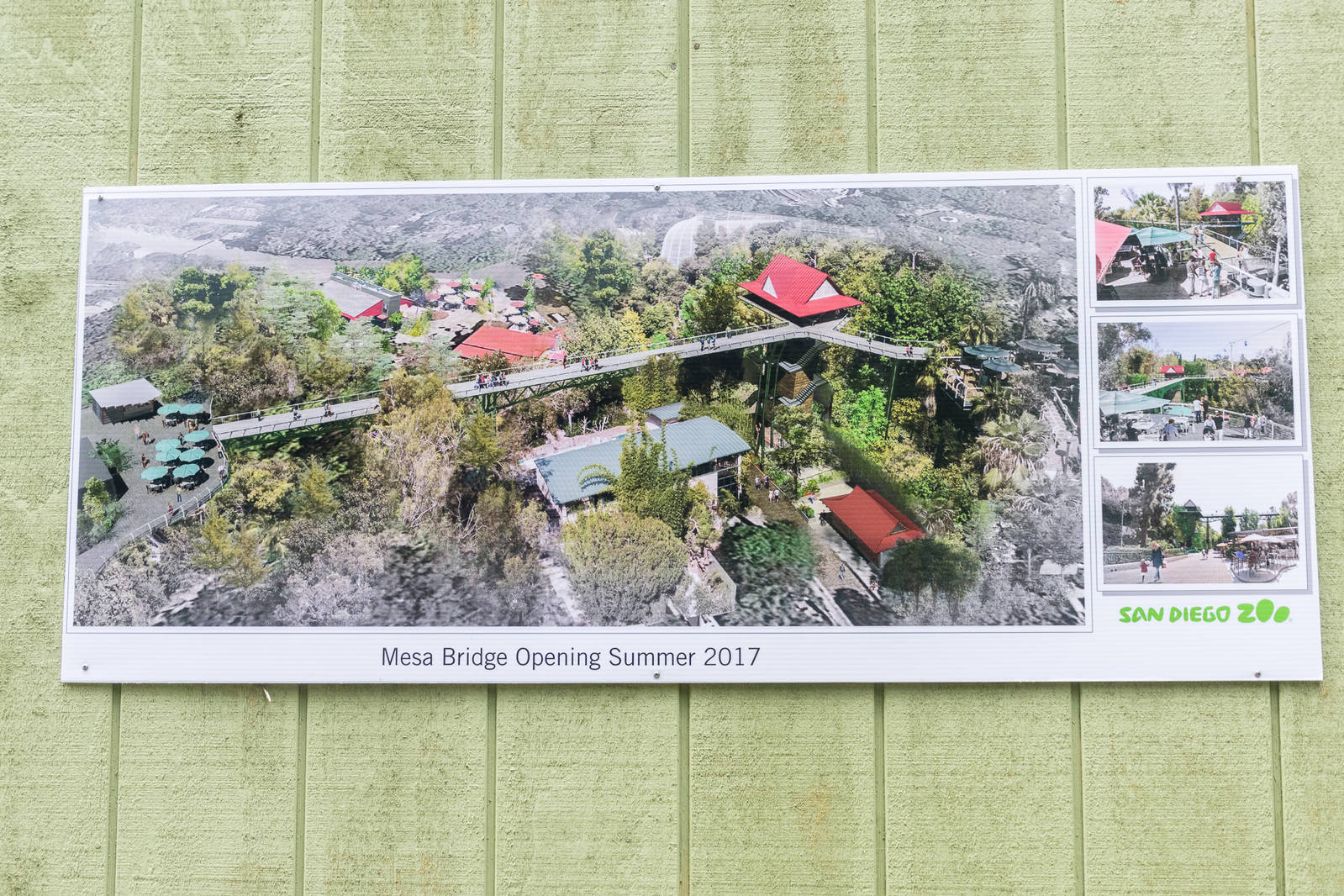 Artist's renderings of bridge walkway