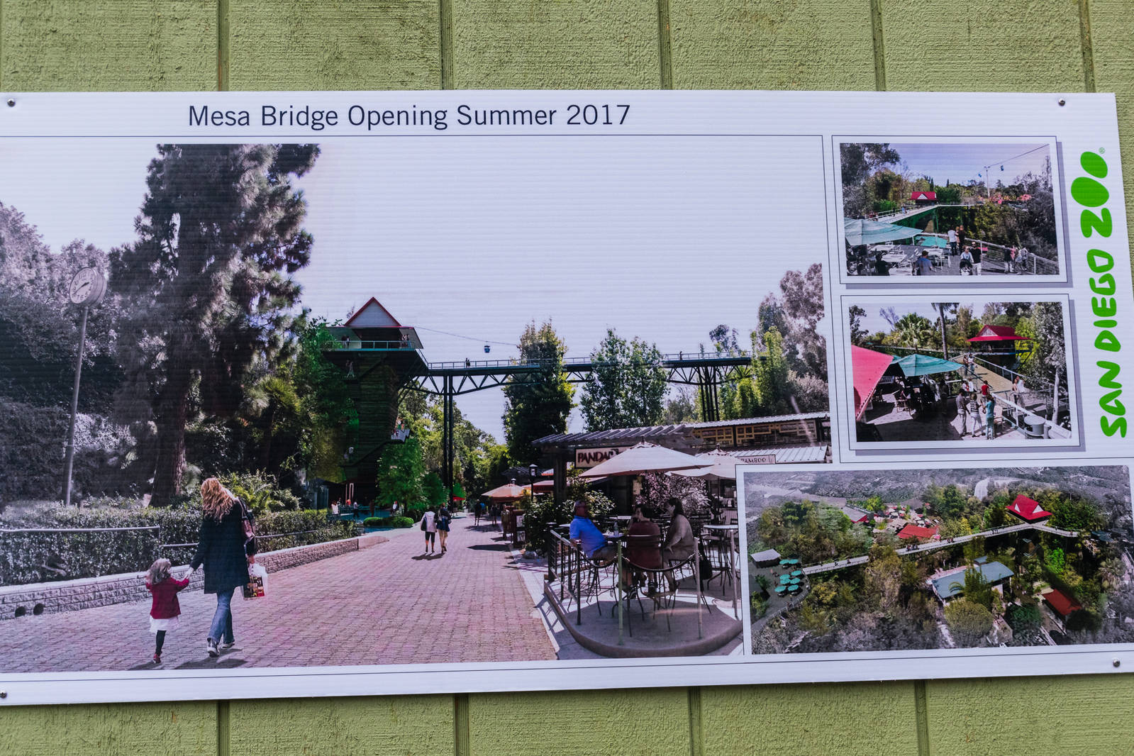 Artist's renderings of bridge walkway