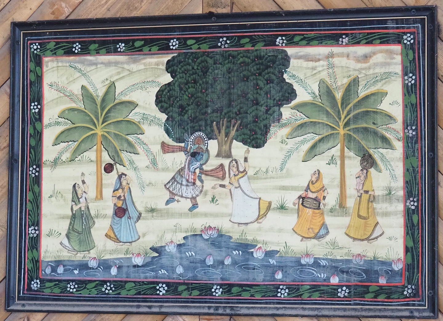 Artwork in the Asian elephant viewing lodge, 2023-03-28