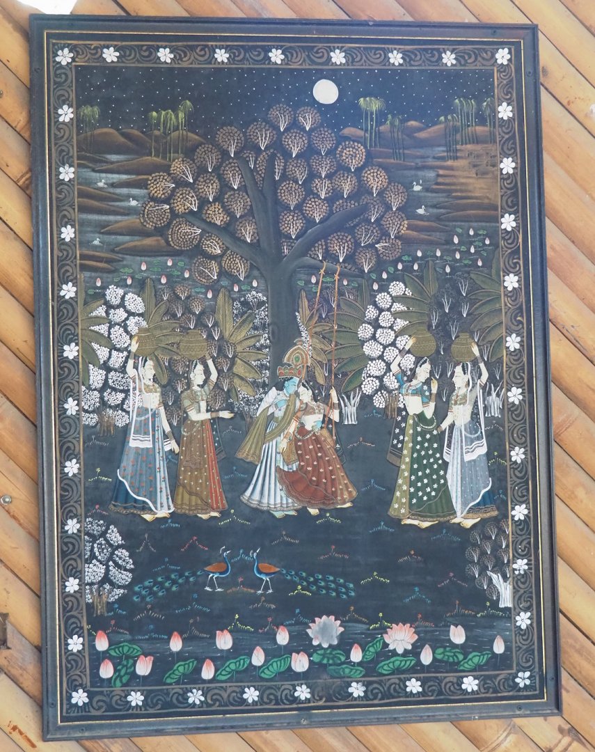 Artwork in the Asian elephant viewing lodge, 2023-03-28