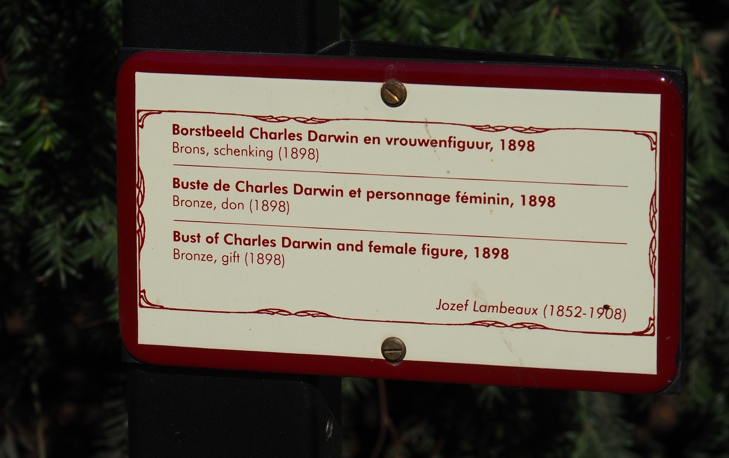 Artwork information sign, 2019-04-20