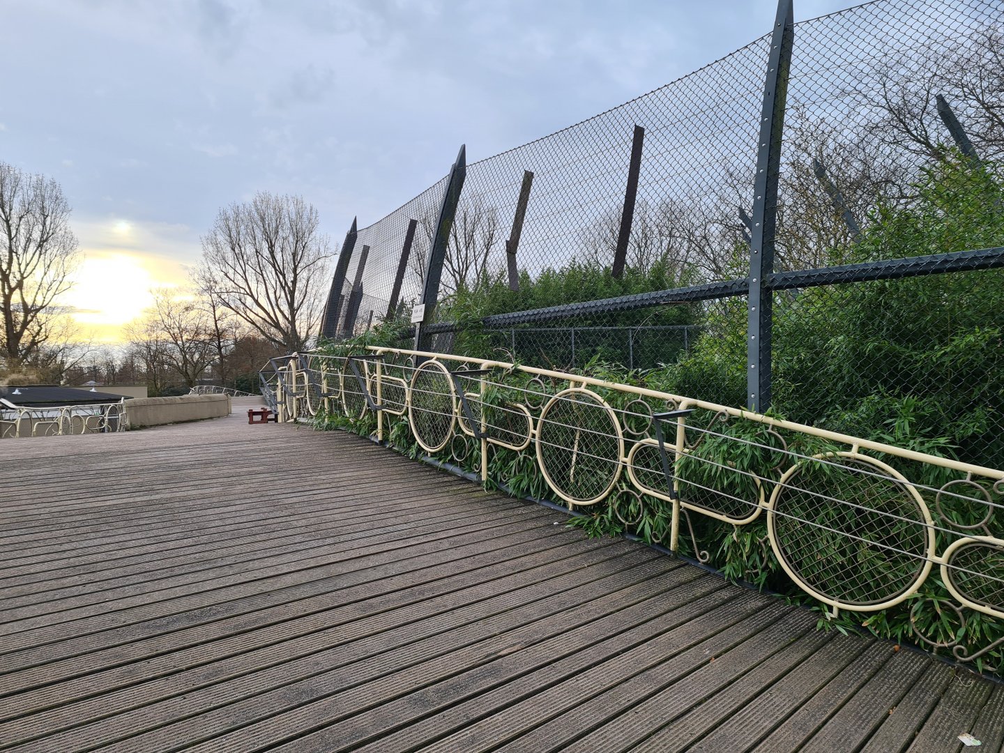 Asia - Bridge past Sumatran tiger enclosure