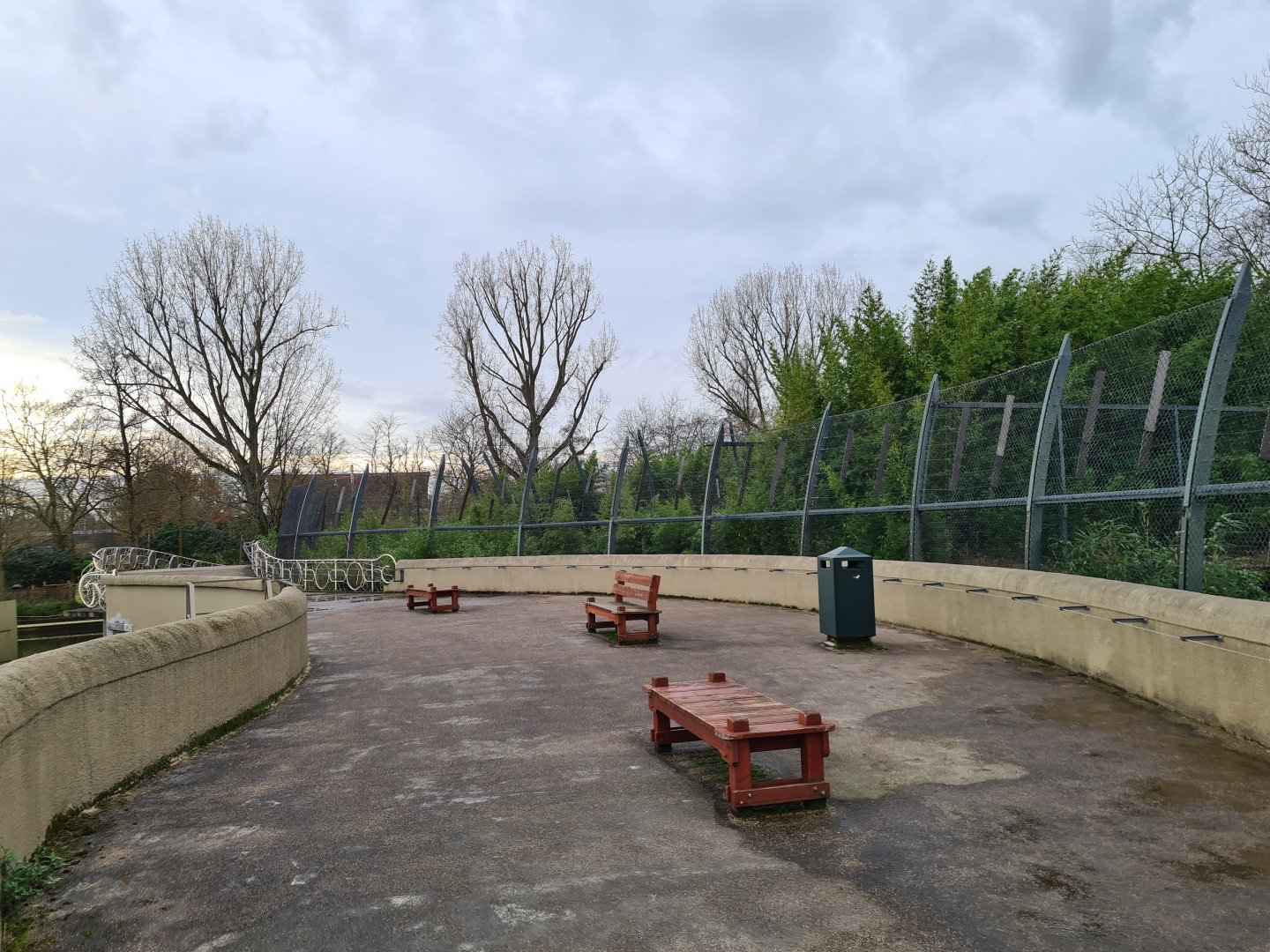 Asia - Bridge past Sumatran tiger enclosure