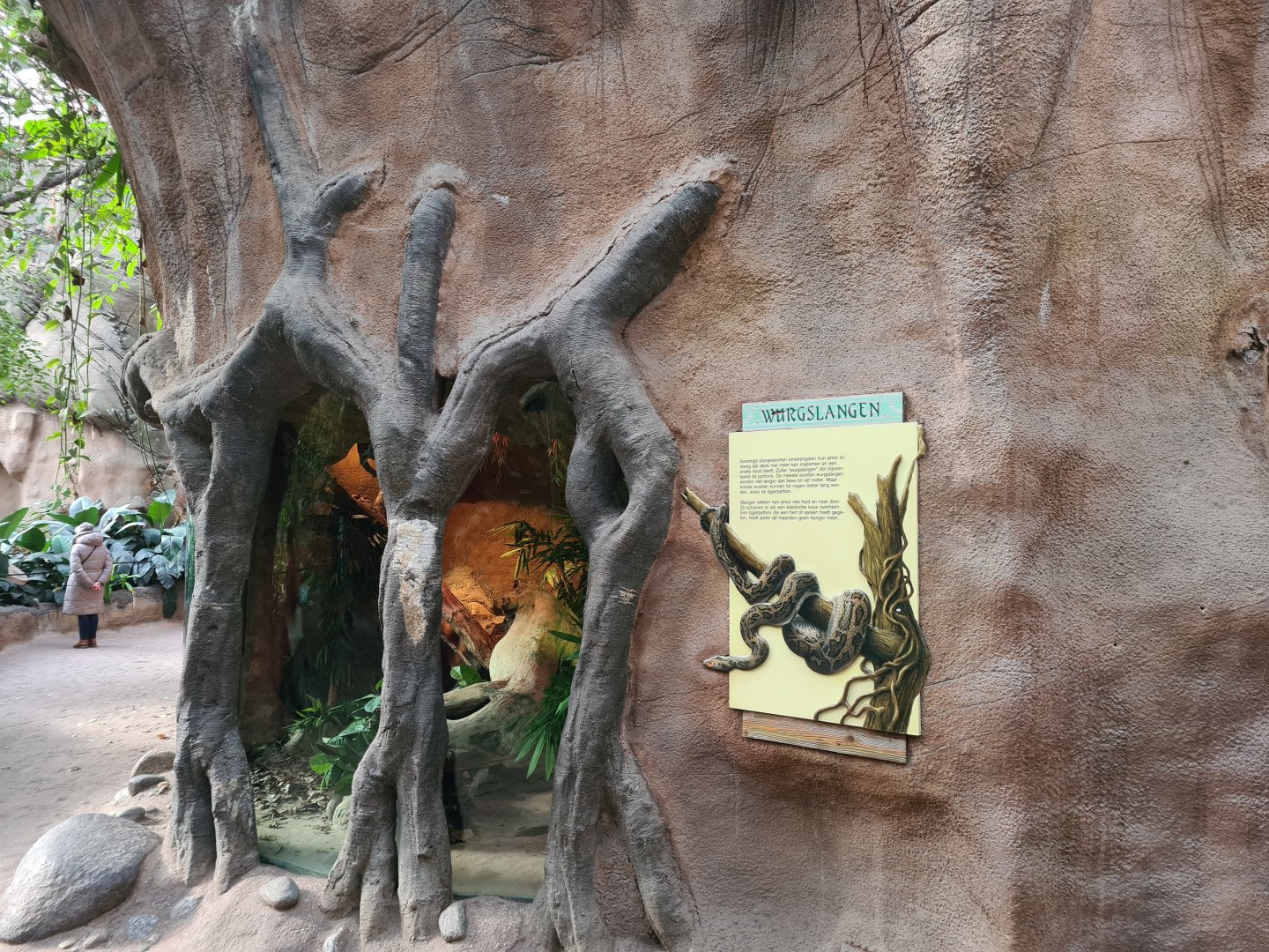 Asia - Burmese rock python enclosure in Taman Indah