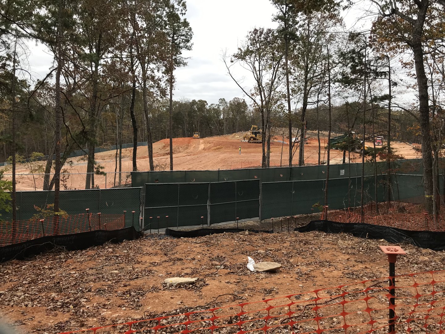 Asia Construction site seen from near Prairie Geyser