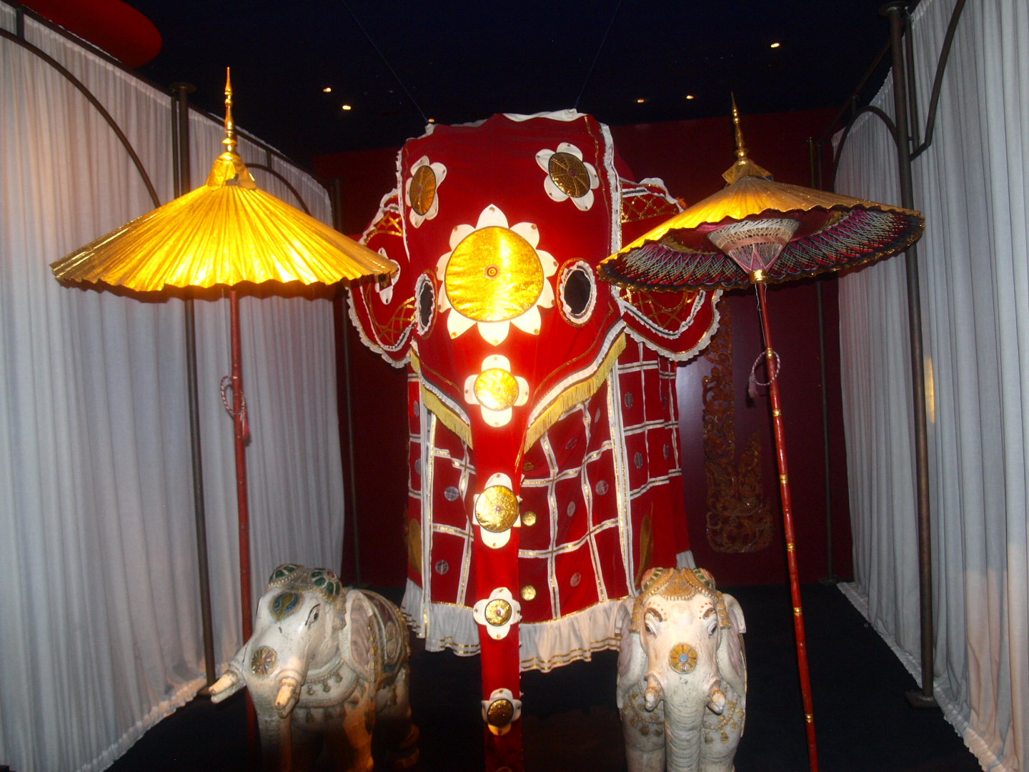 Asia House basement - Exhibition of elephant artwork, 2015-07-19