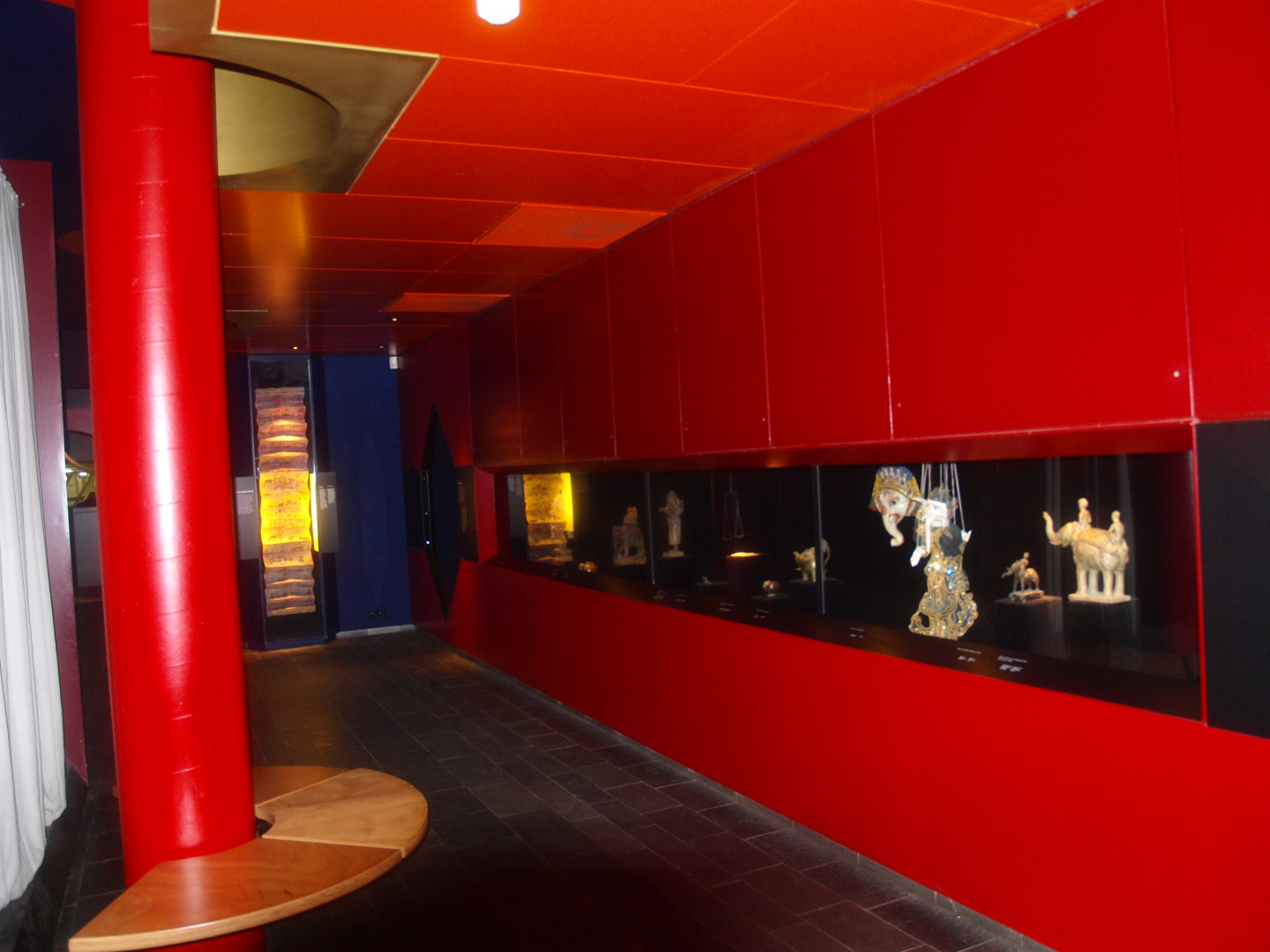 Asia House basement - Exhibition of elephant artwork, 2015-07-19