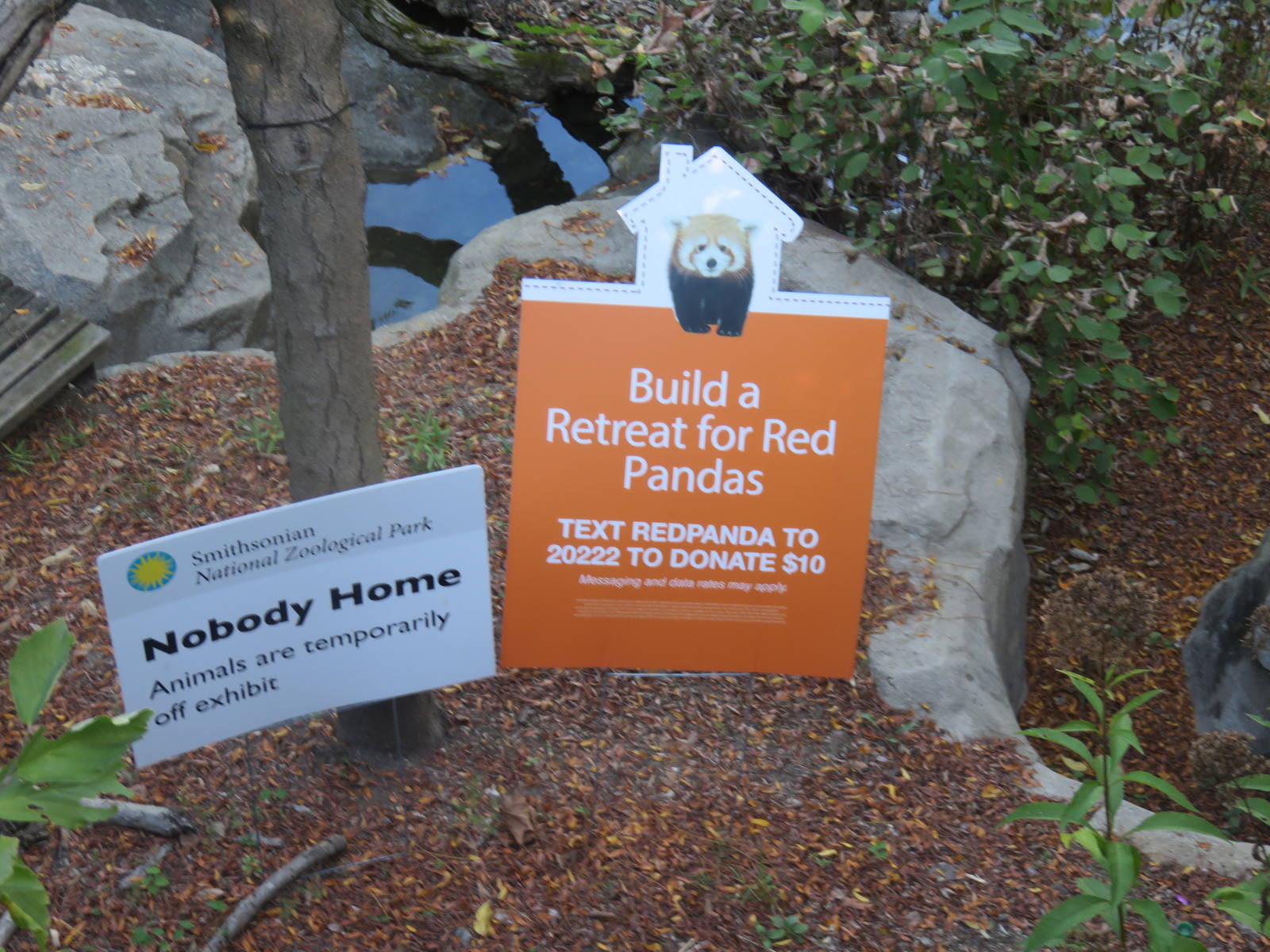 Asia Trail - Signs in the Red Panda Exhibit