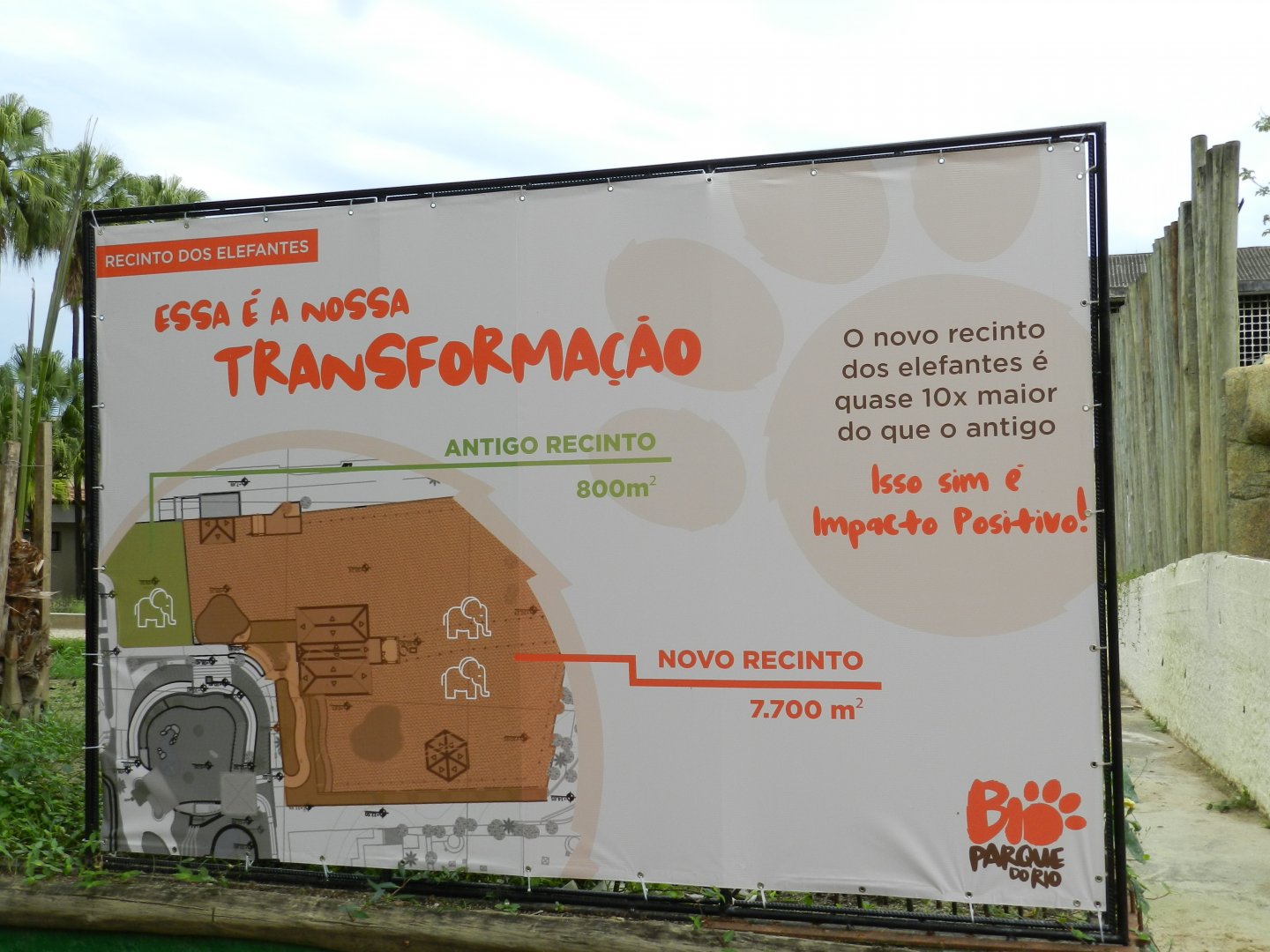 Asian area, elephant exhibits comparison - BioParque do Rio