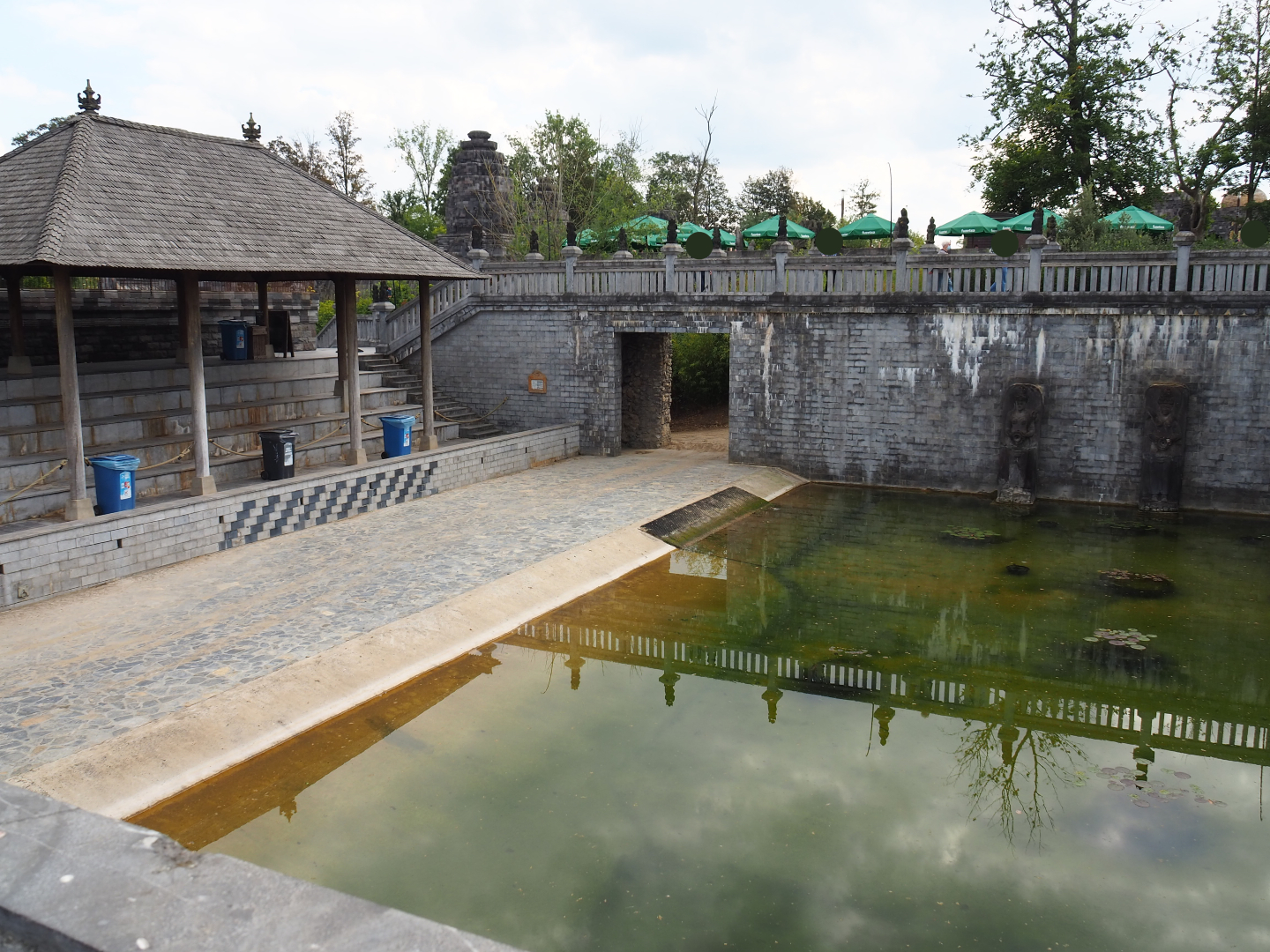 Asian elephant bathing area, 2020-09-02