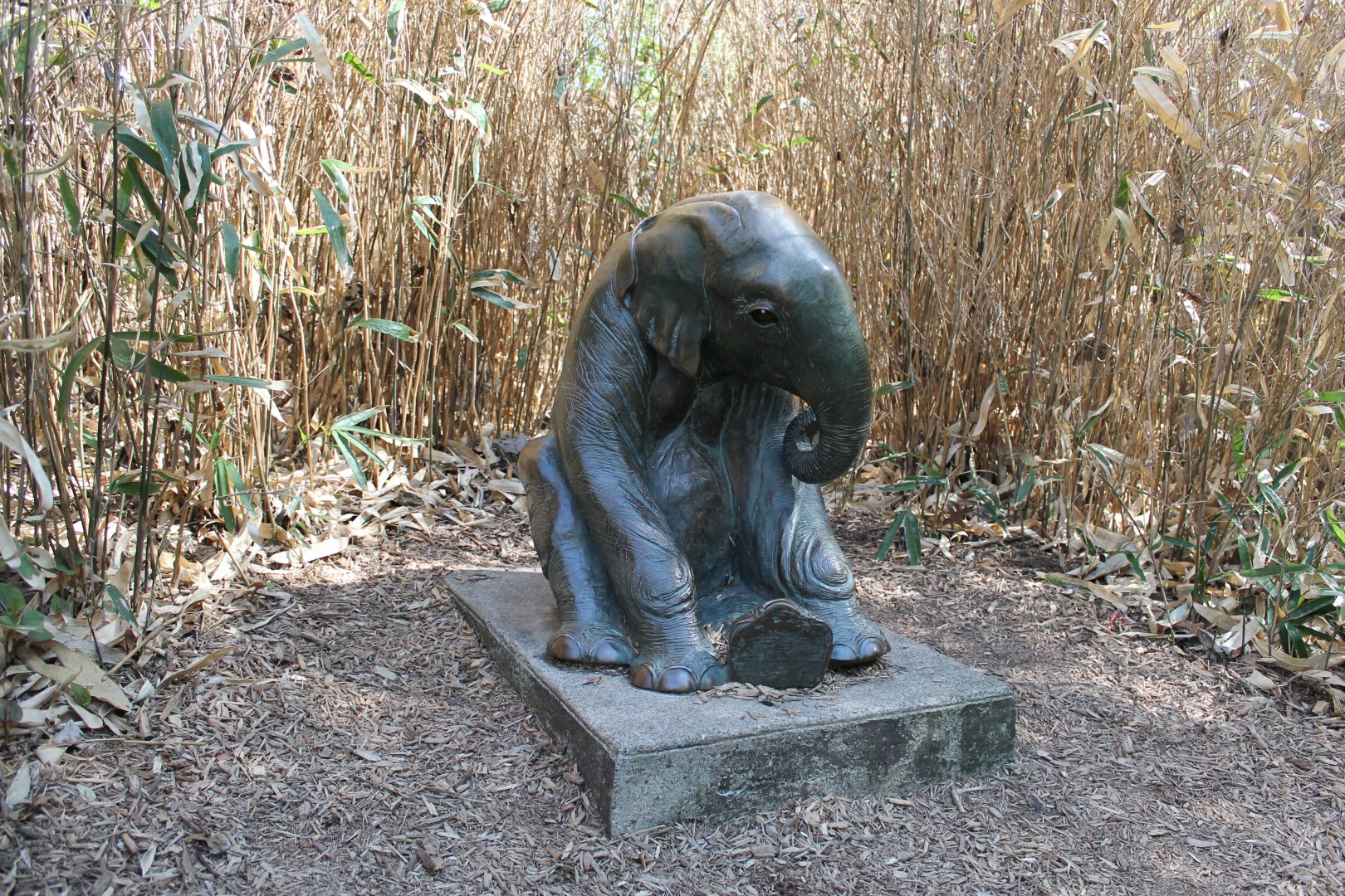 Asian Elephant Calf Statue