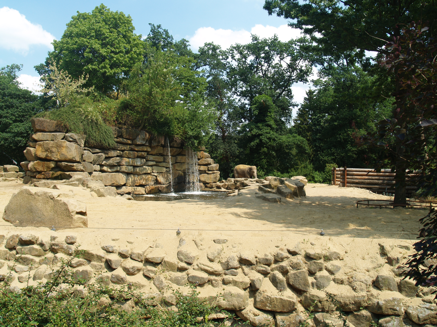 Asian elephant exhibit, 2006-07-08