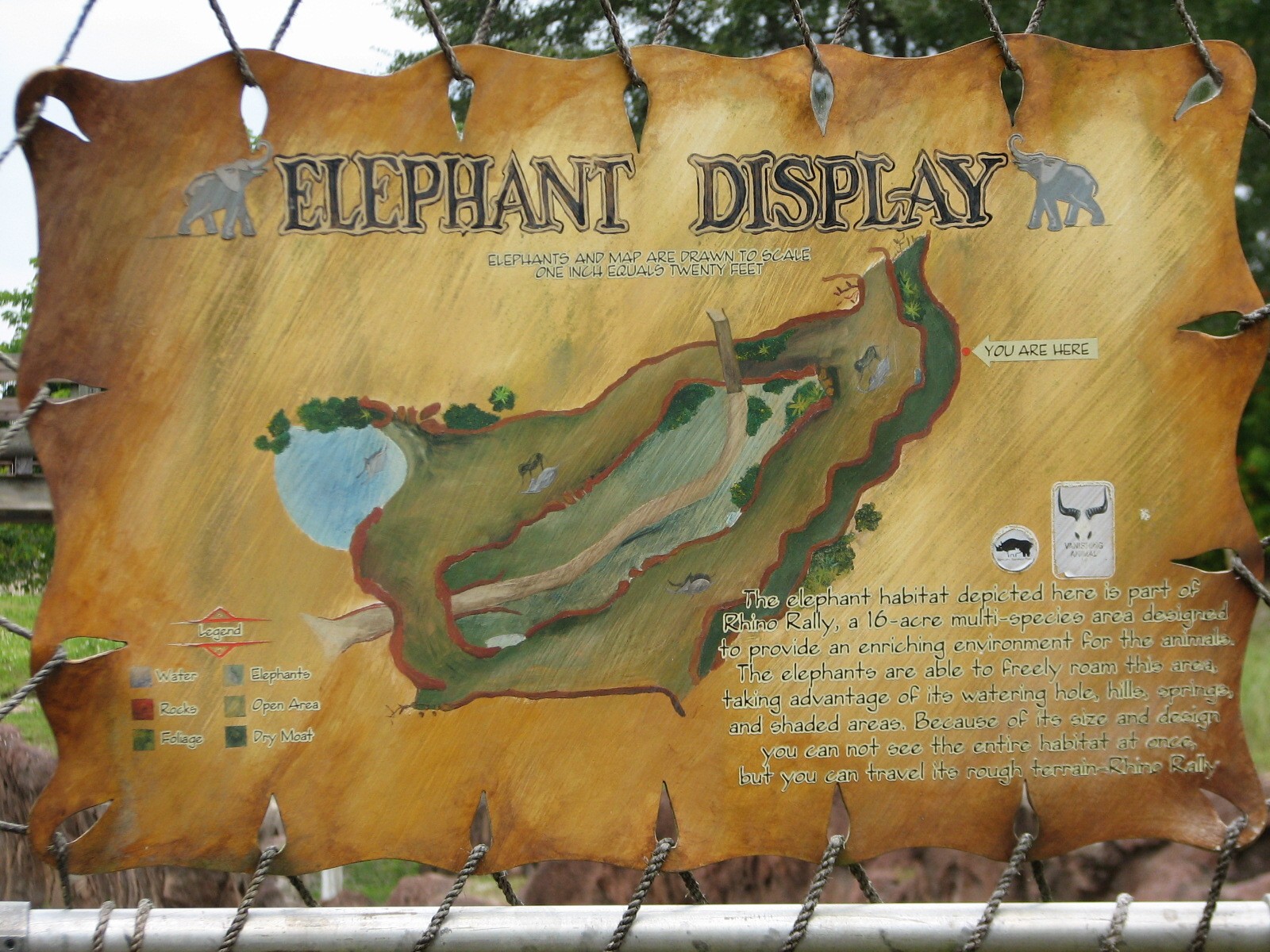 Asian Elephant Exhibit - Map