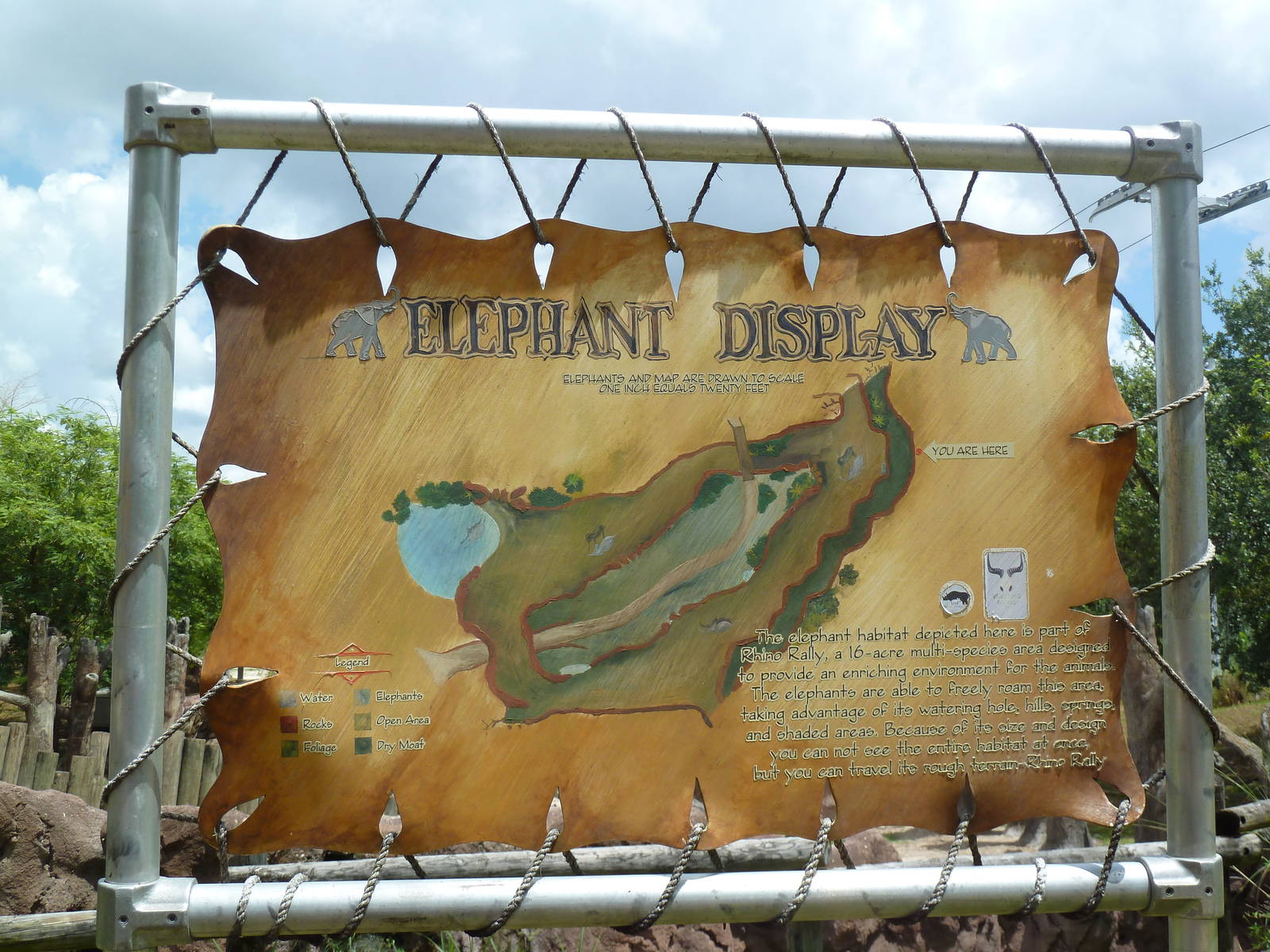 Asian Elephant Exhibit - Map