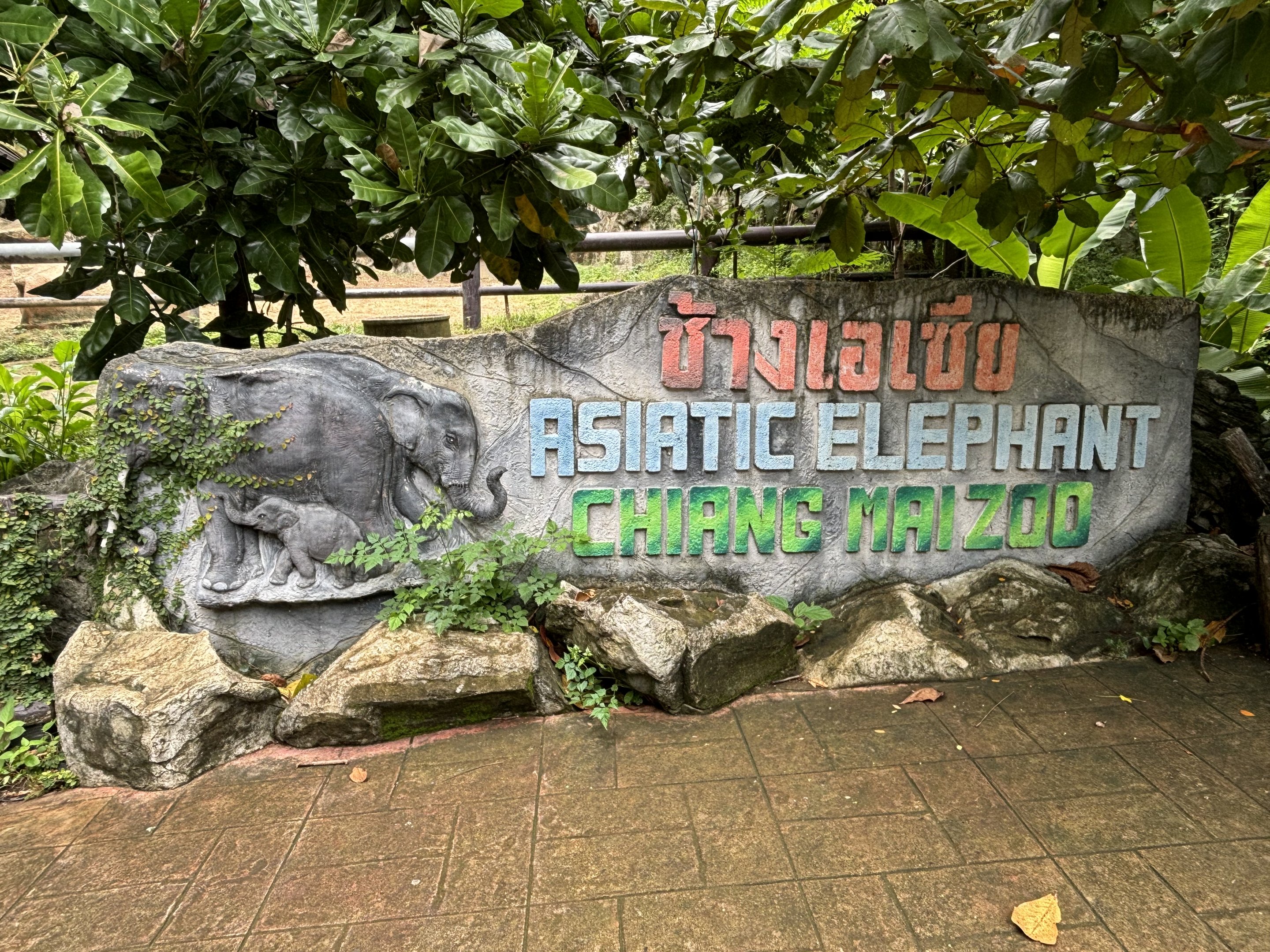 Asian Elephant Exhibit Sign