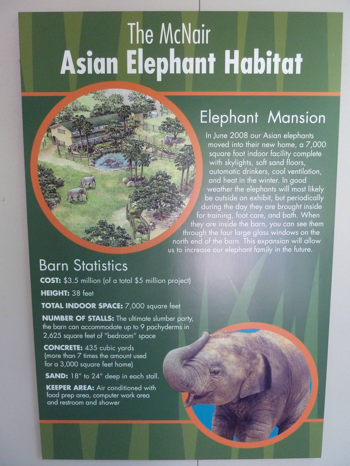 Asian Elephant Exhibit - Signage