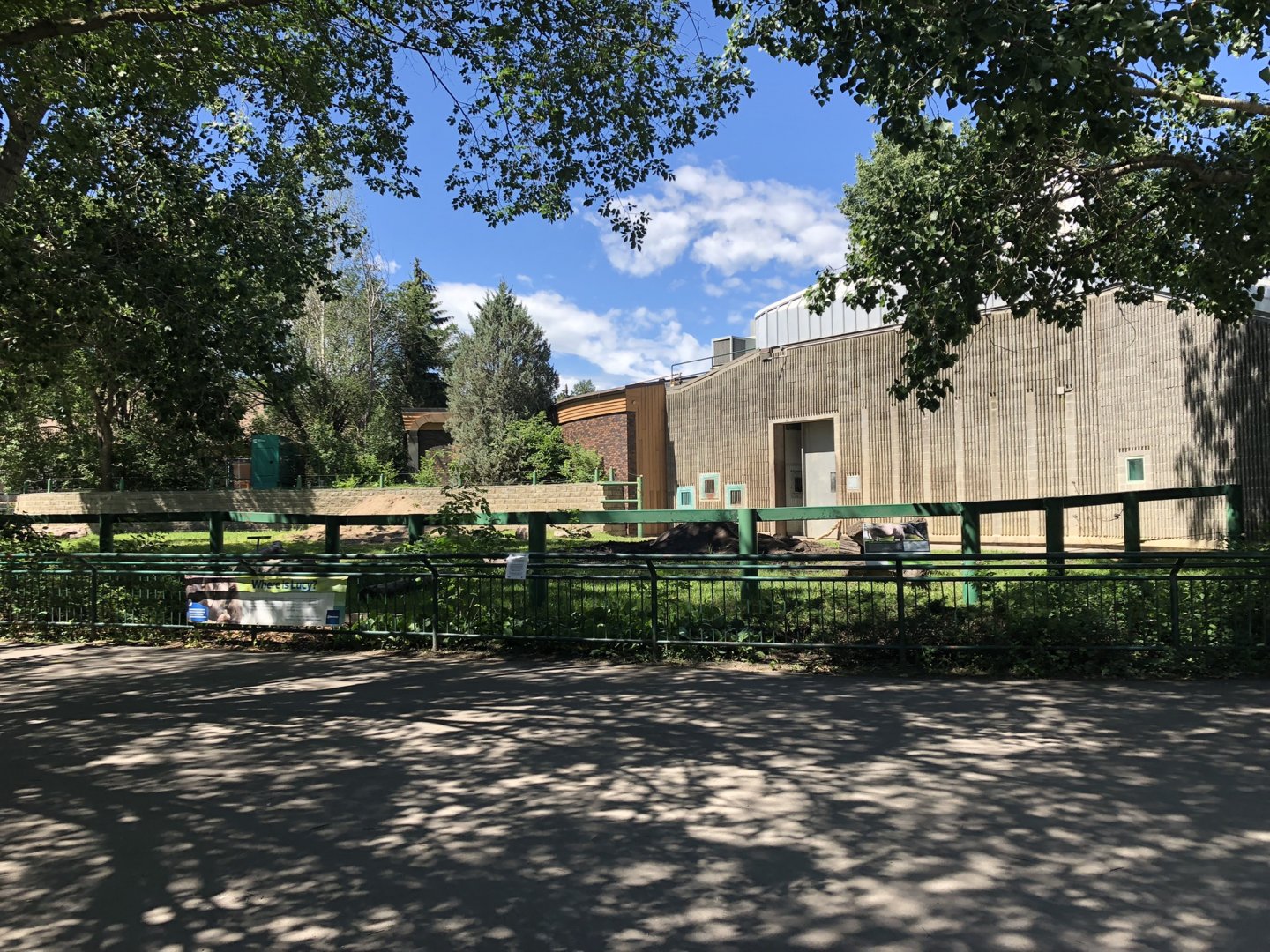 Asian Elephant Paddock at Edmonton Valley Zoo (July 2022)