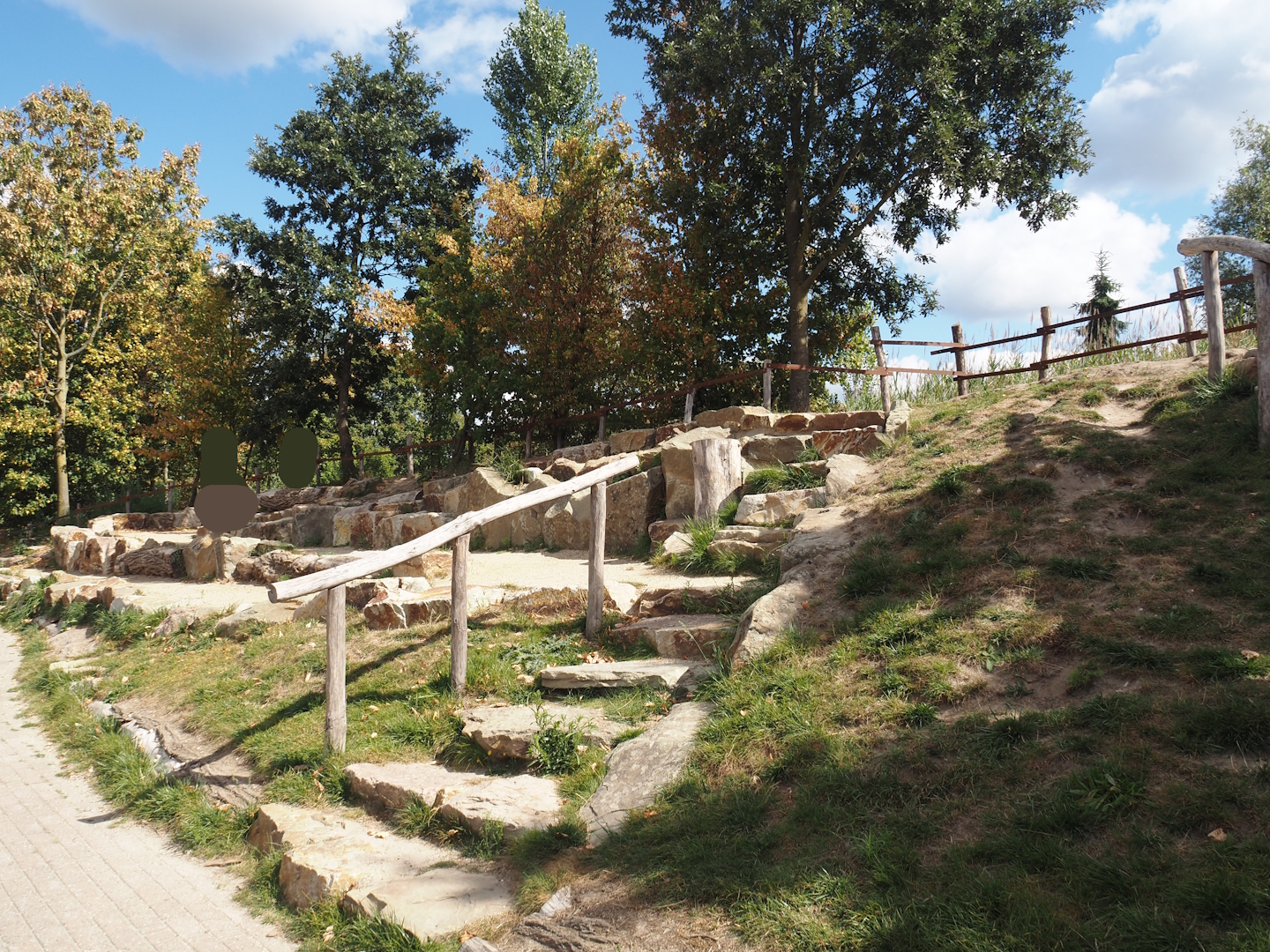 Asian elephant presentation seating area, 2025-08-24