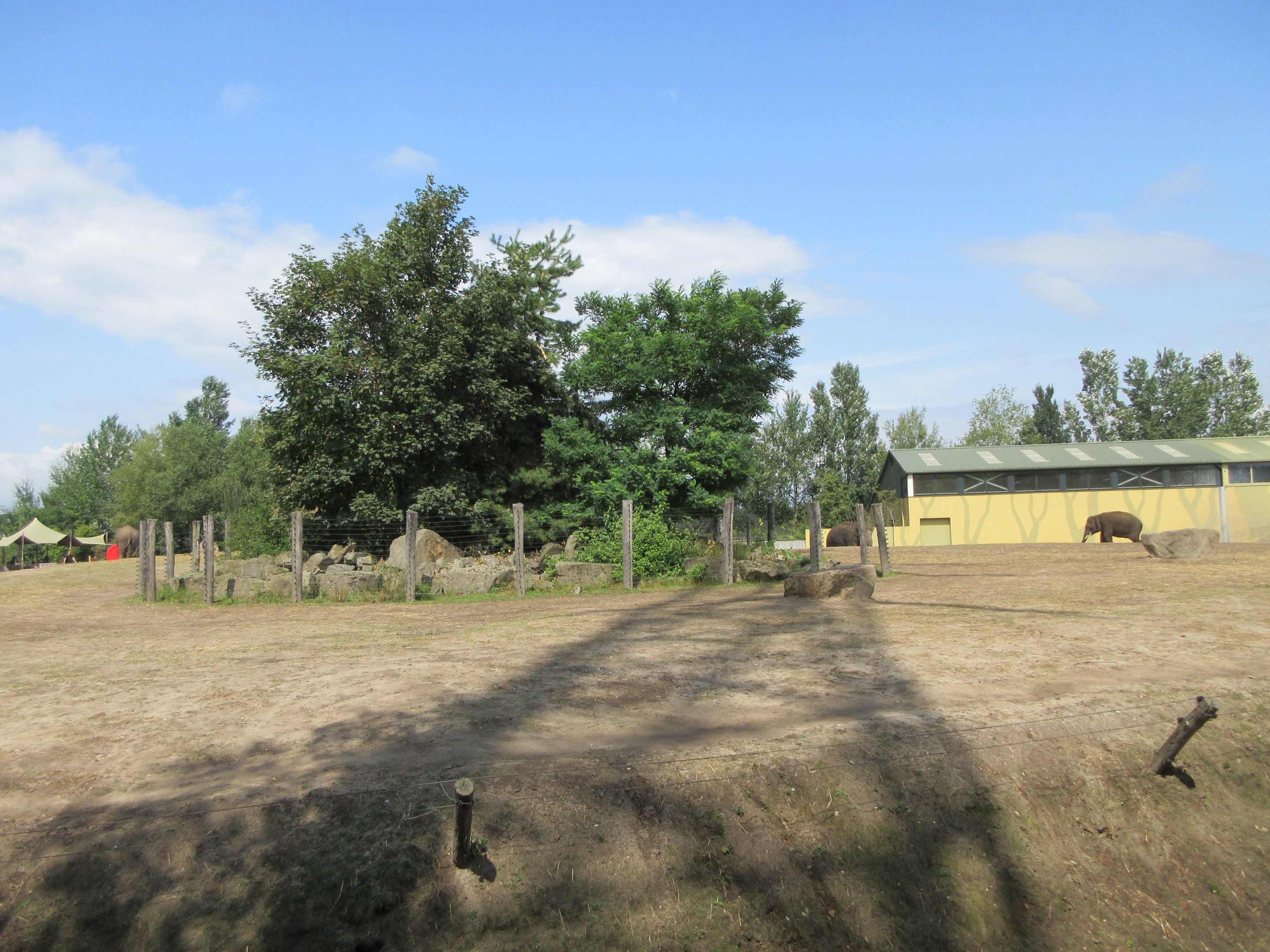 Asian Elephant/Red Deer/Chital/Crab-eating Macaque Exhibit