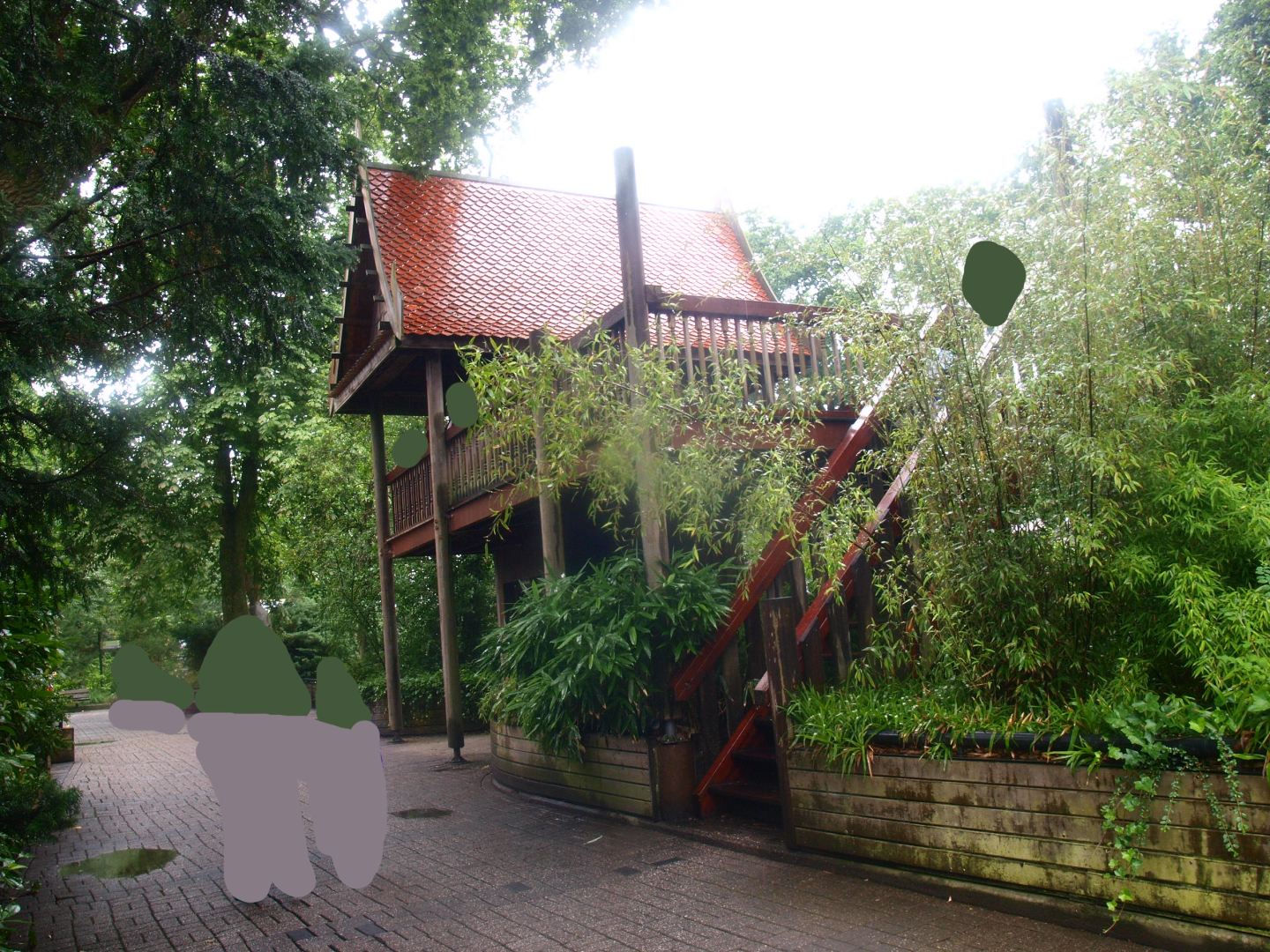 Asian elephant viewing pavilion, 2015-07-19