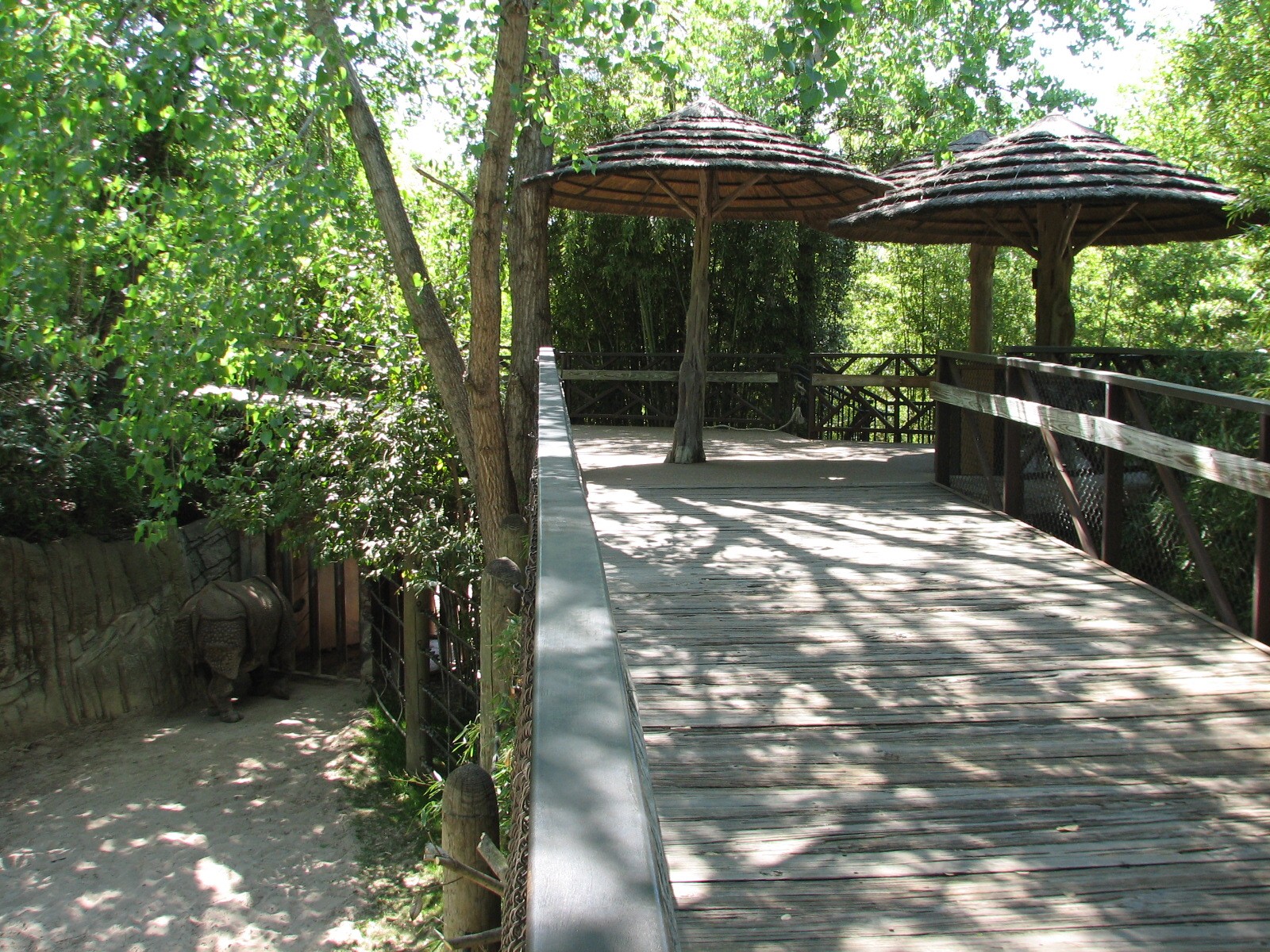 Asian Falls - Indian Rhinoceros Exhibit Viewing Area