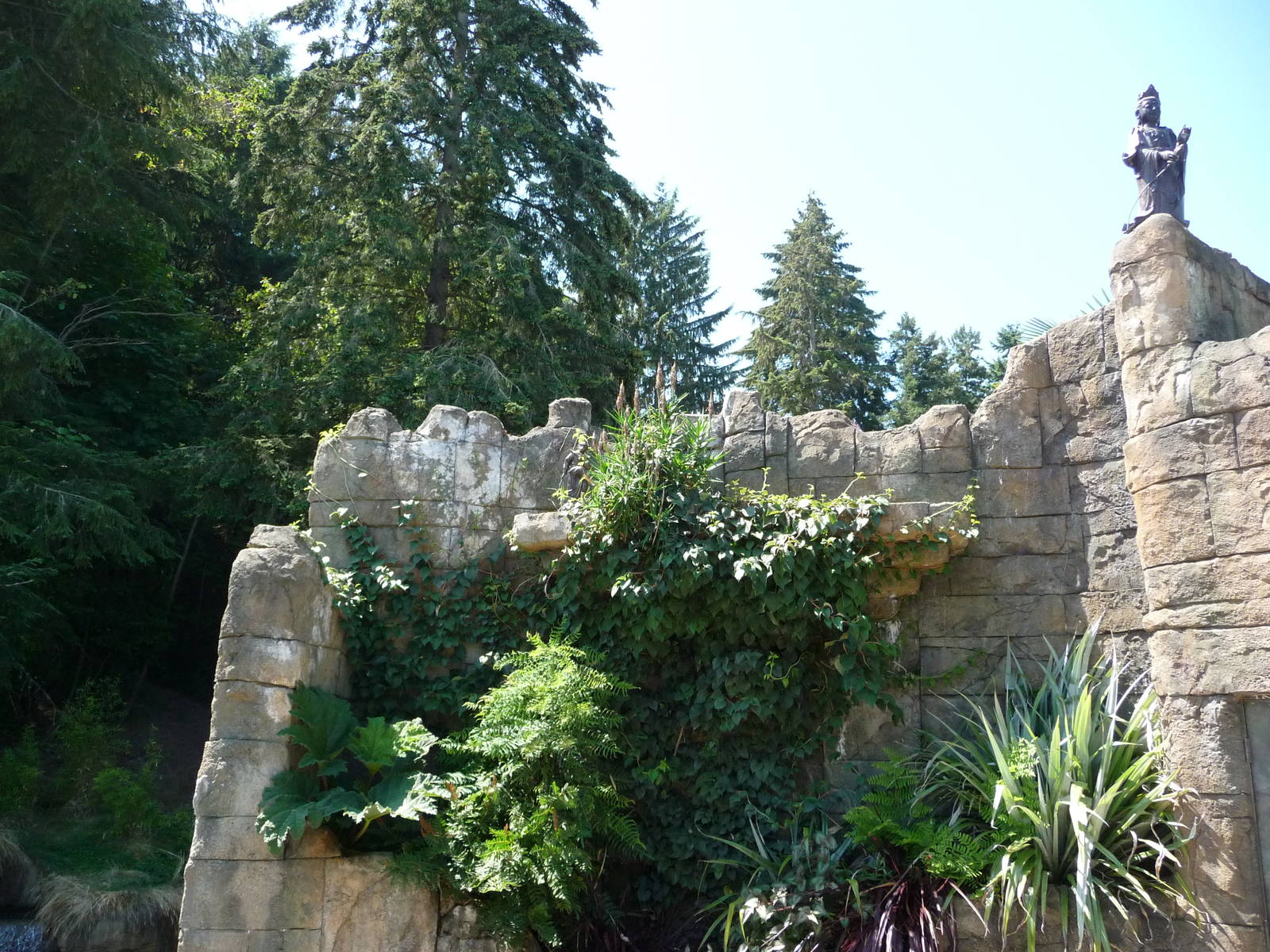 Asian Forest Sanctuary - Waterfall Panorama