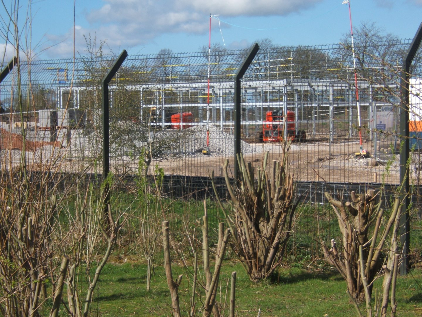 Asian Lion House and enclosure under construction 24/03/2019