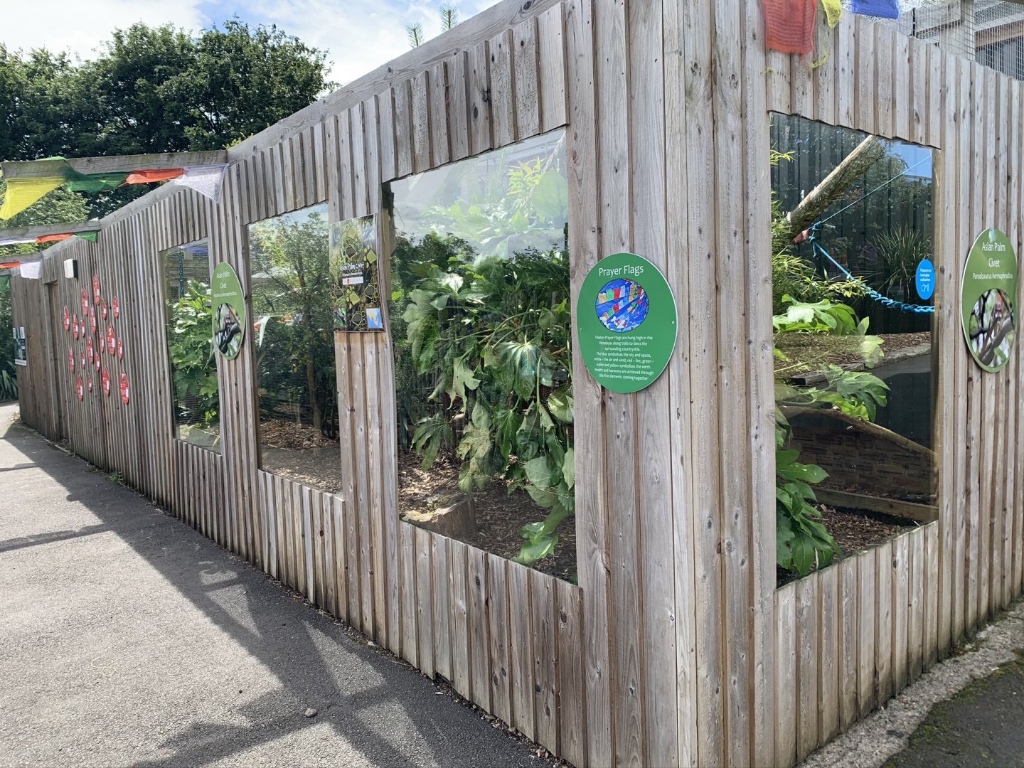 Asian Palm Civet Enclosure at Northumberland College Zoo (2020)