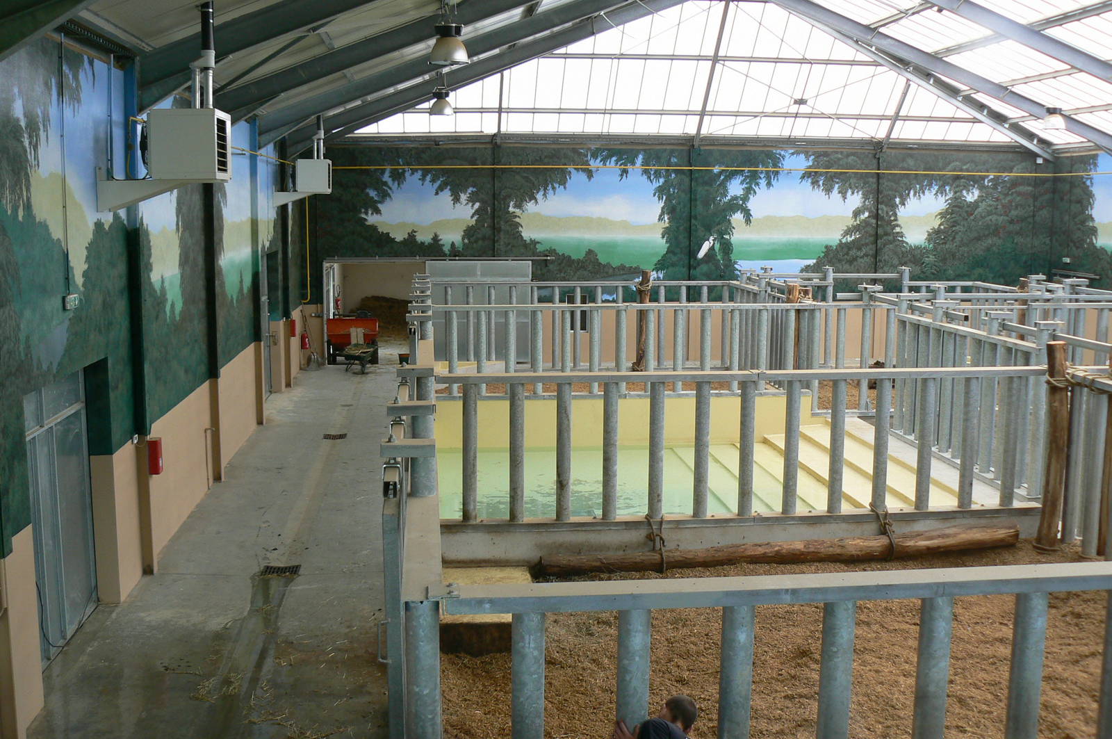 Asian plain exhibit - Tapirs and rhinos house