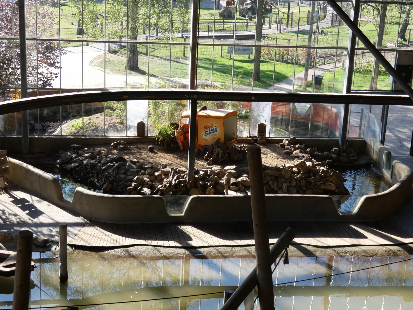 Asian short-clawed otter enclosure
