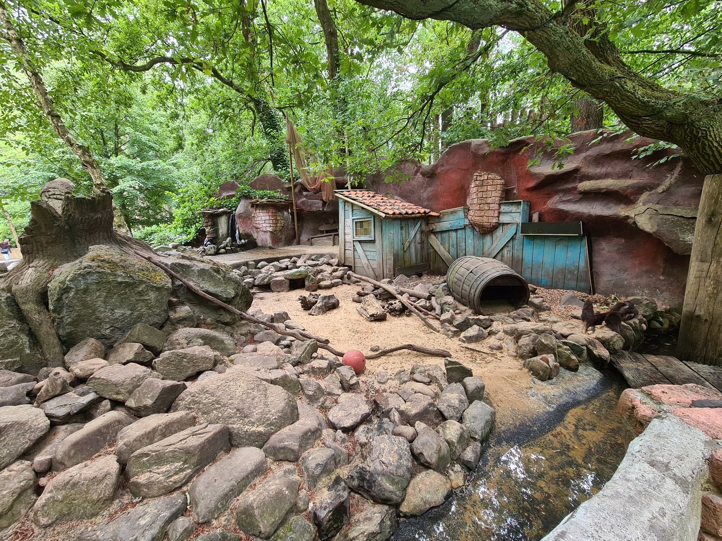 Asian small-clawed otter enclosure