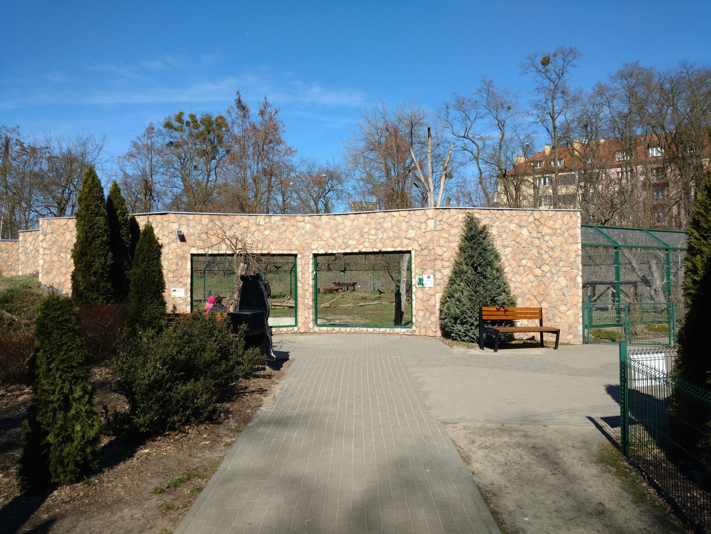 Asiatic black bear enclosure viewing area