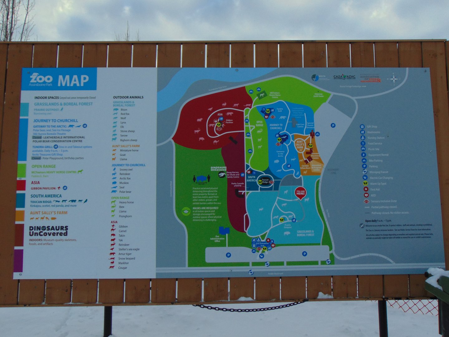 Assiniboine Park Zoo Map Q1 2022