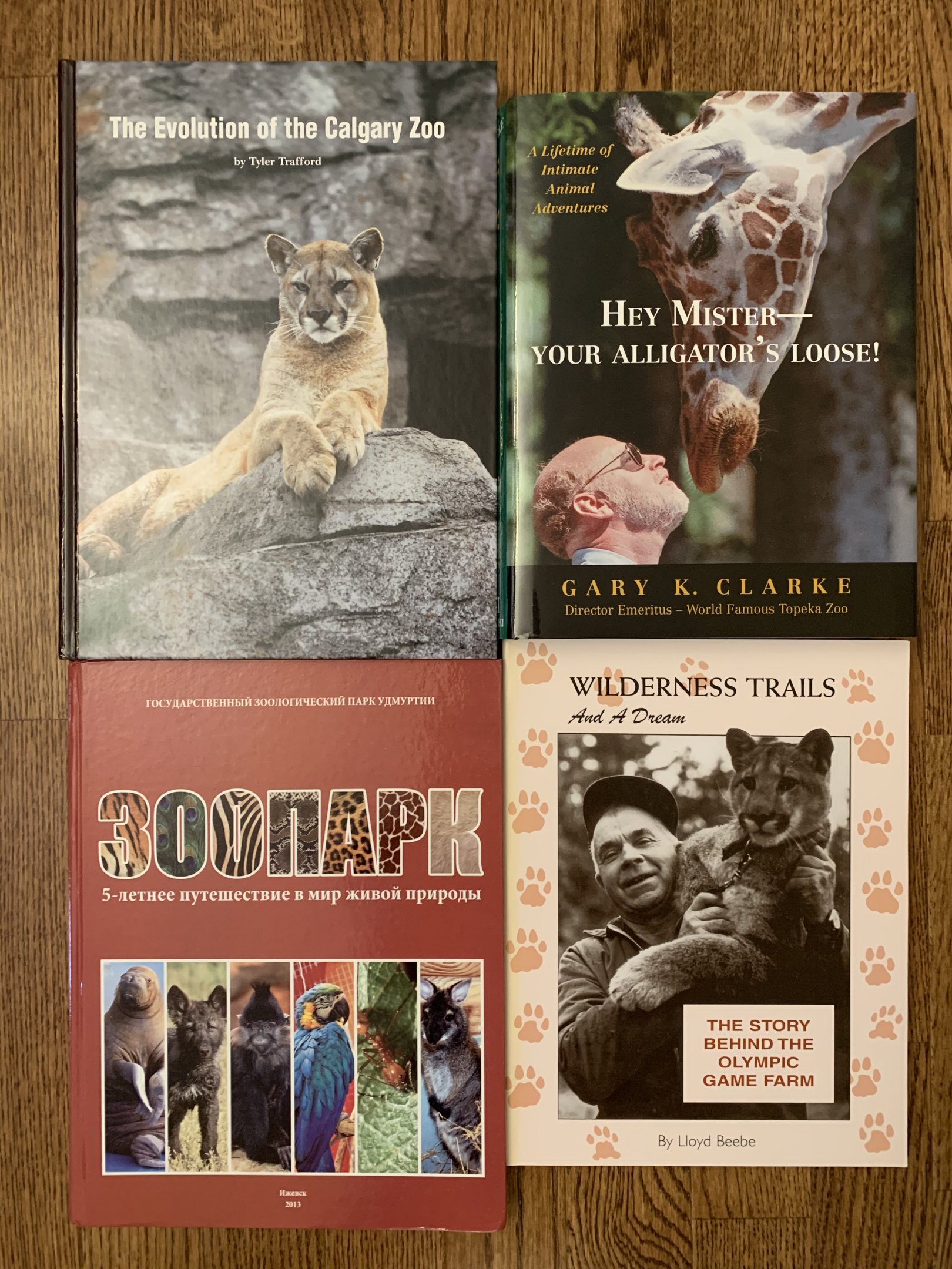 Assorted zoo books