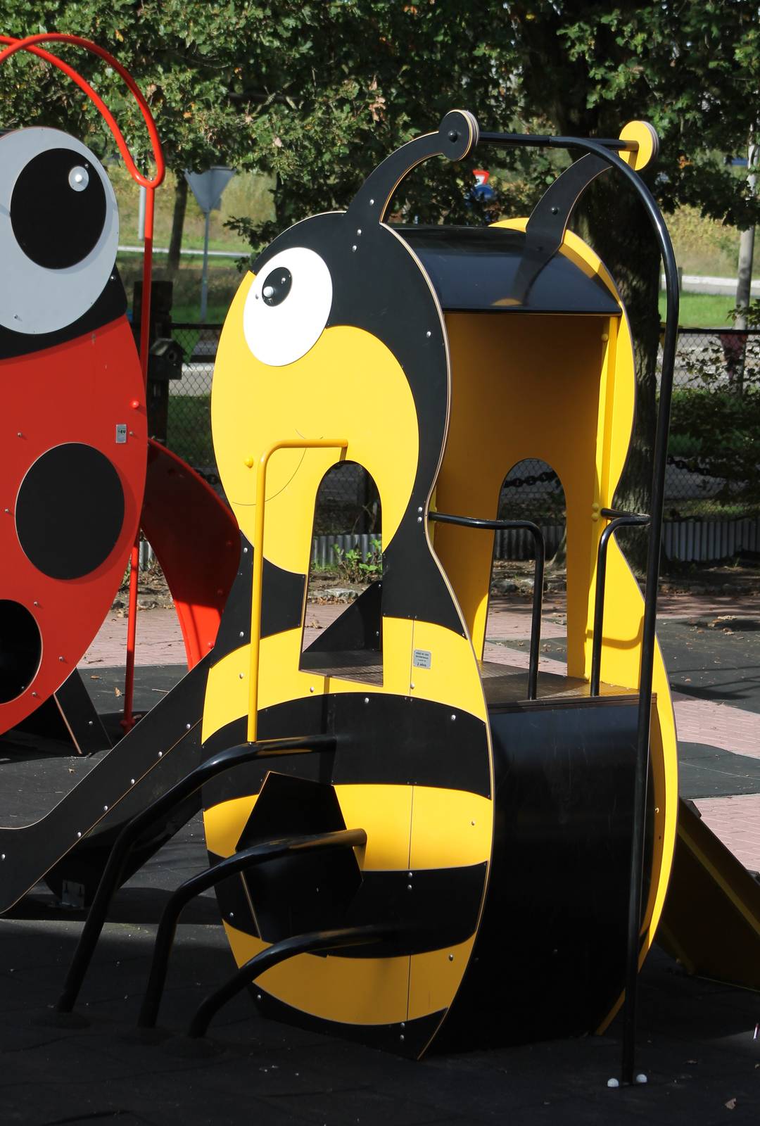 At the playing ground