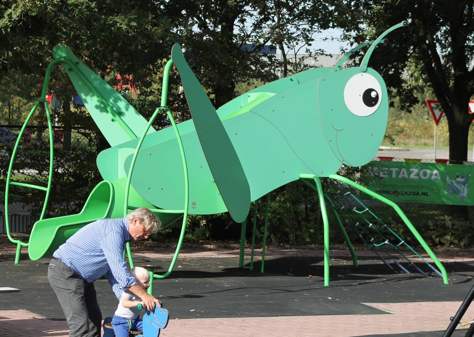 At the playing ground