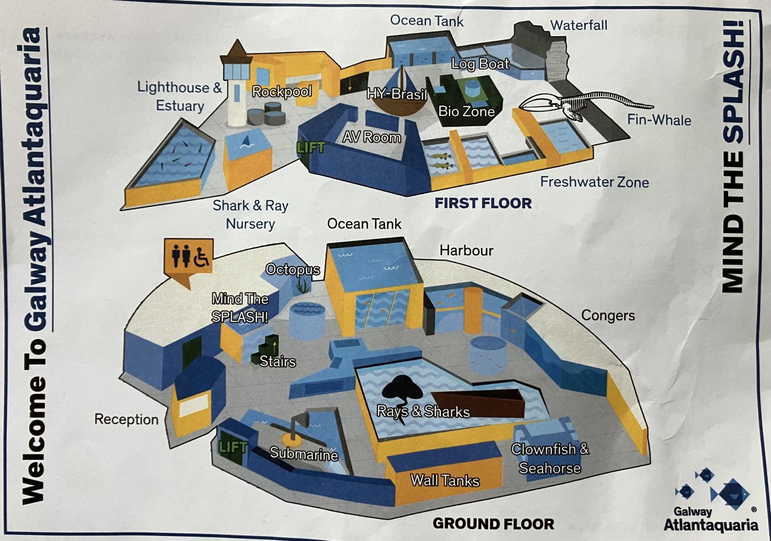 Atlantaquaria Galway-Aquarium map