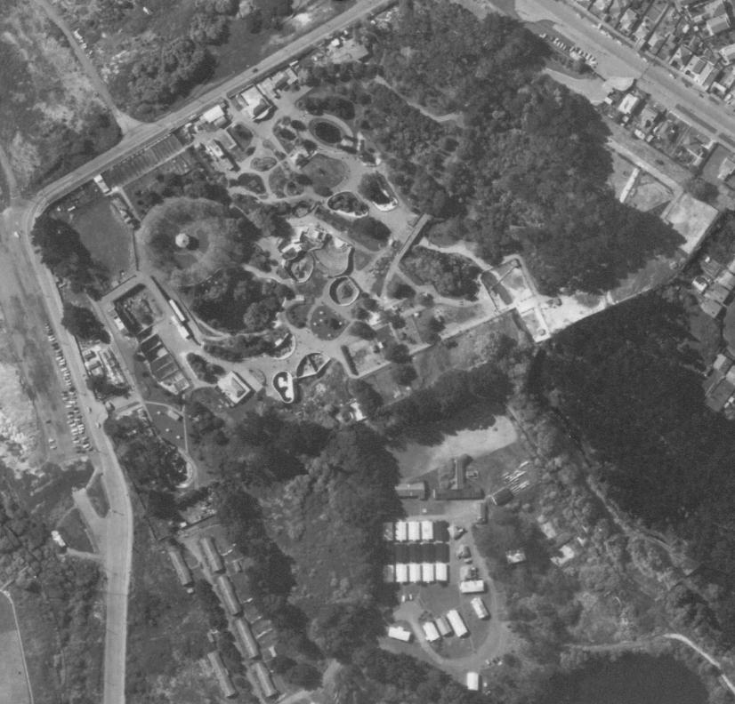 Auckland Zoo 1959 - Aerial Photo
