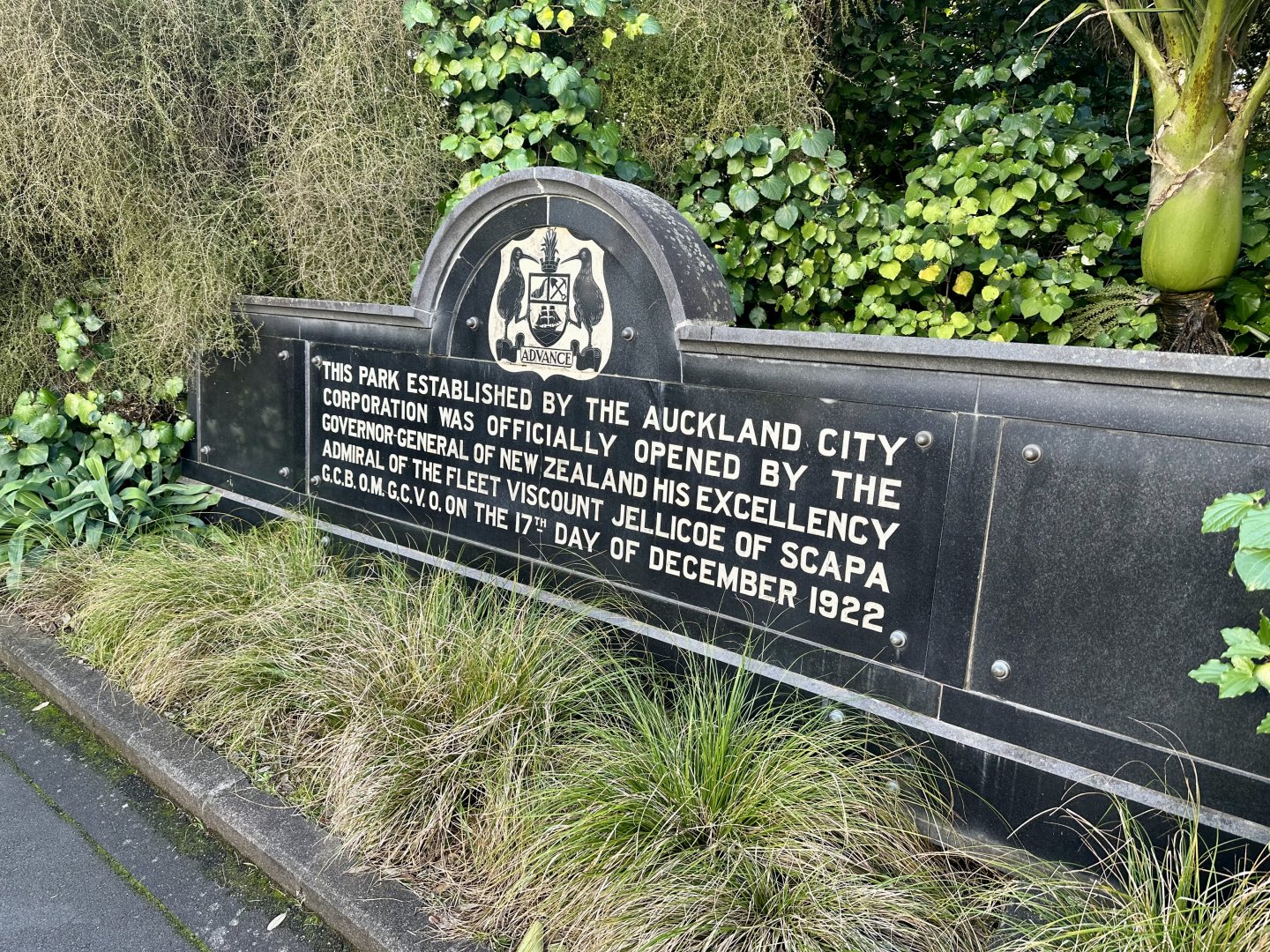 Auckland Zoo Historic Sign