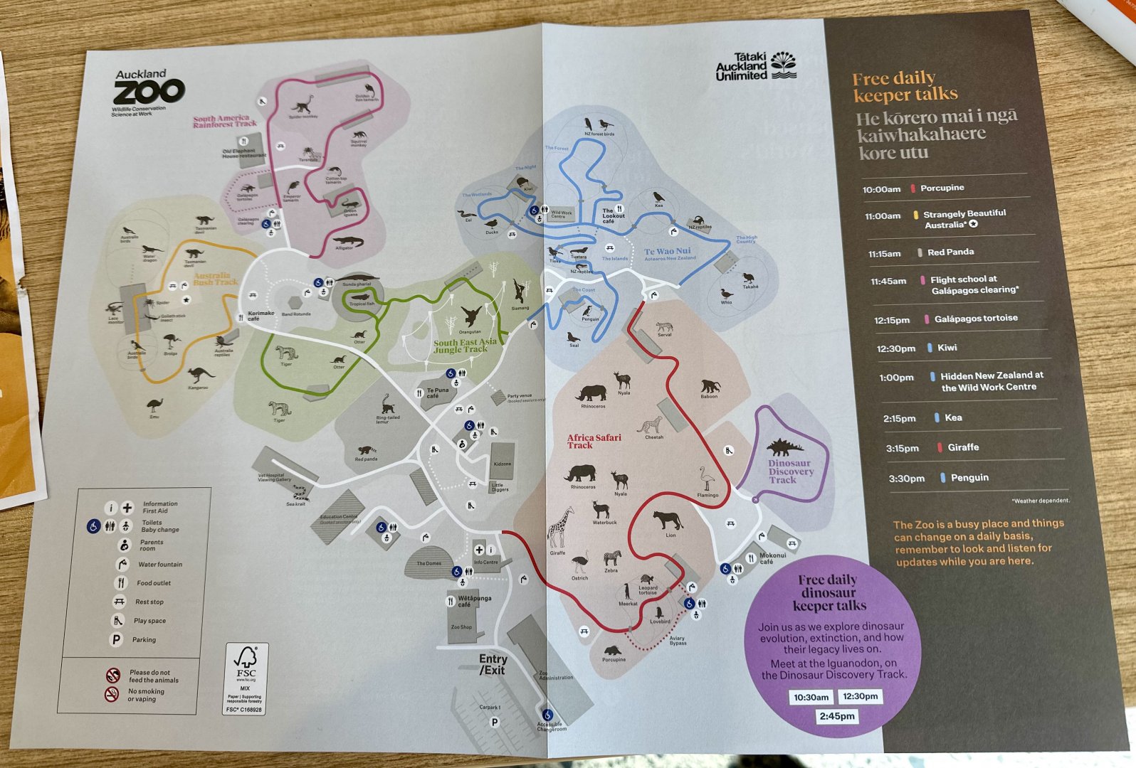 Auckland Zoo Map (2025)