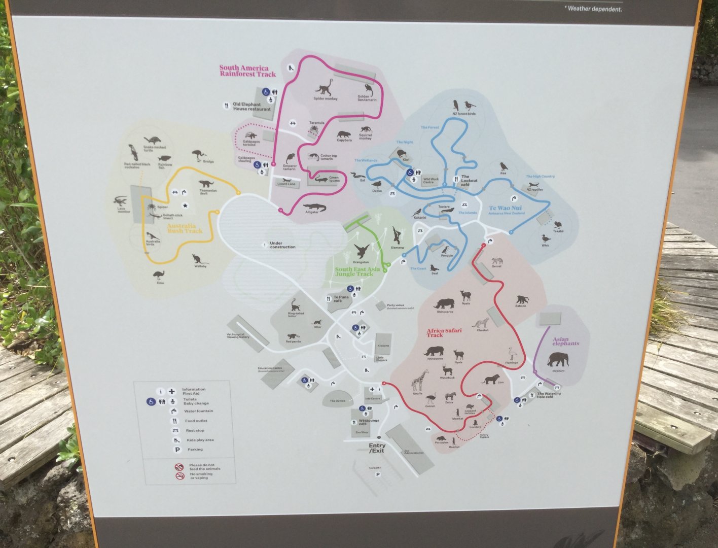 Auckland Zoo Map