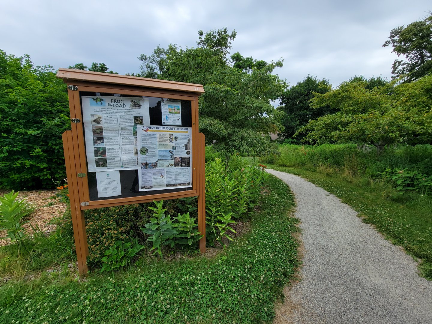 Audubon RI - Trail info board