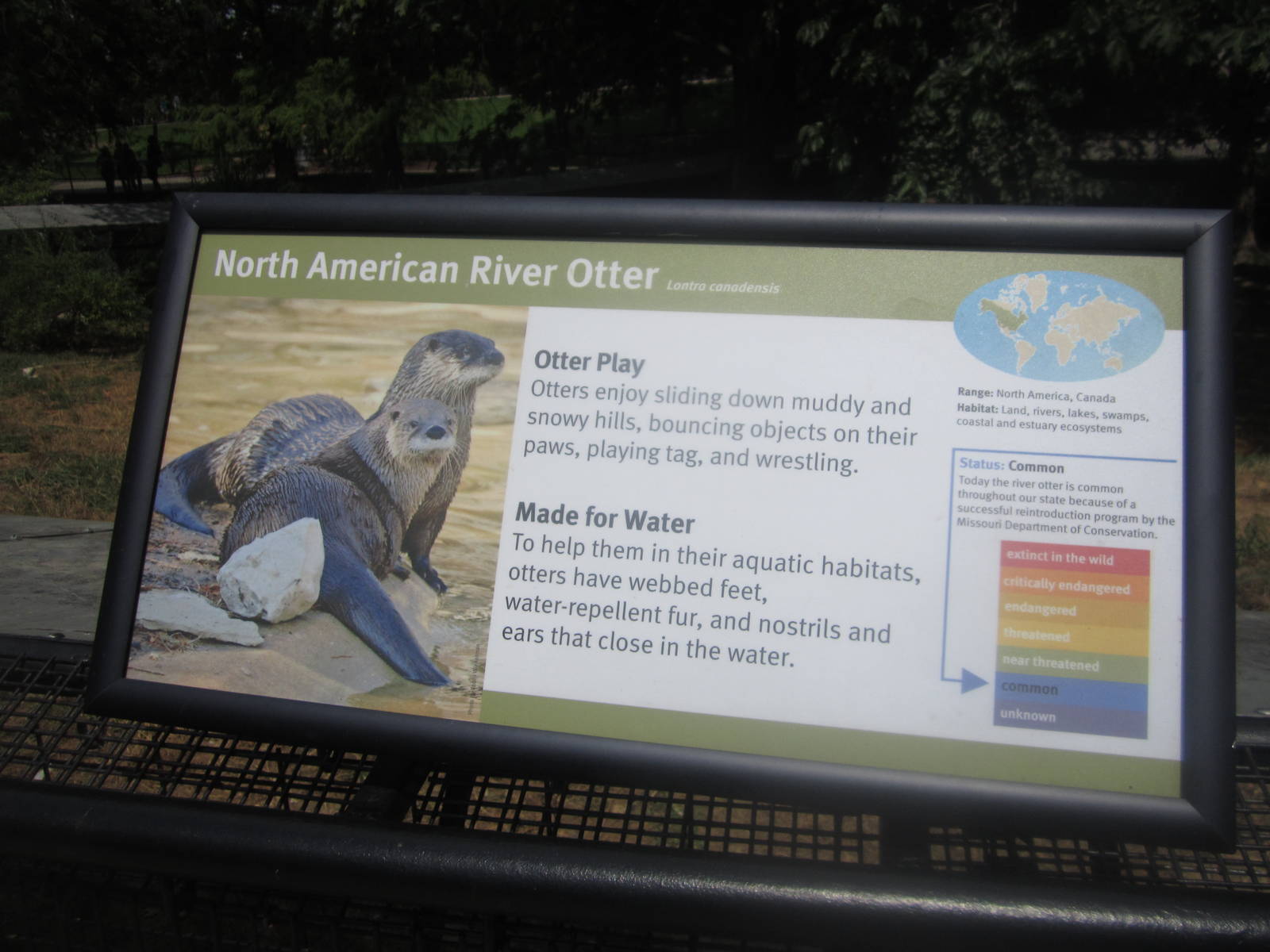 Aug. 2012-River Otter sign