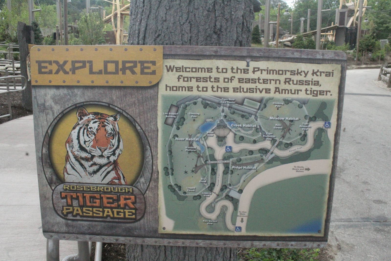 Aug. 2016 - Wilderness Trek - Tiger Passage Map