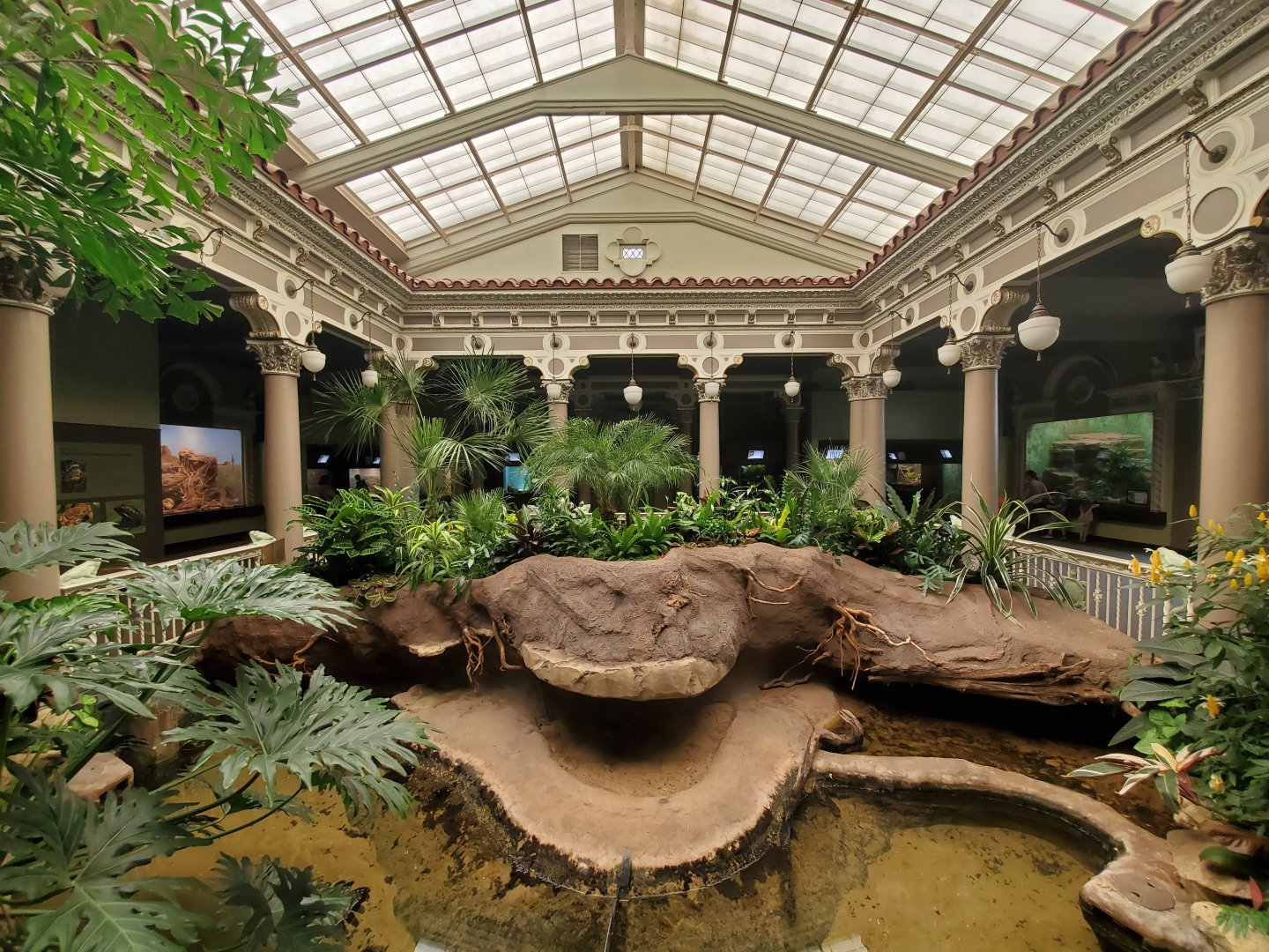 Aug. 2019 - 1927 Herpetarium - Center Garden & Narrow-headed Softshell Turtle Exhibit