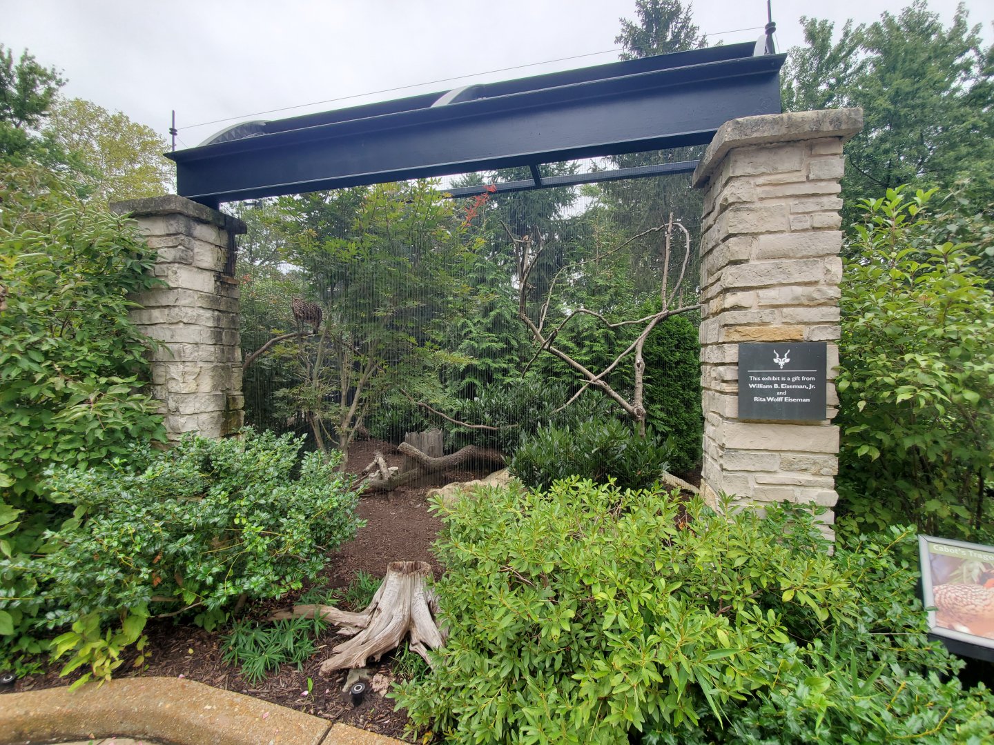 Aug. 2019 - Bird Garden - Cabot's Trogapan Exhibit