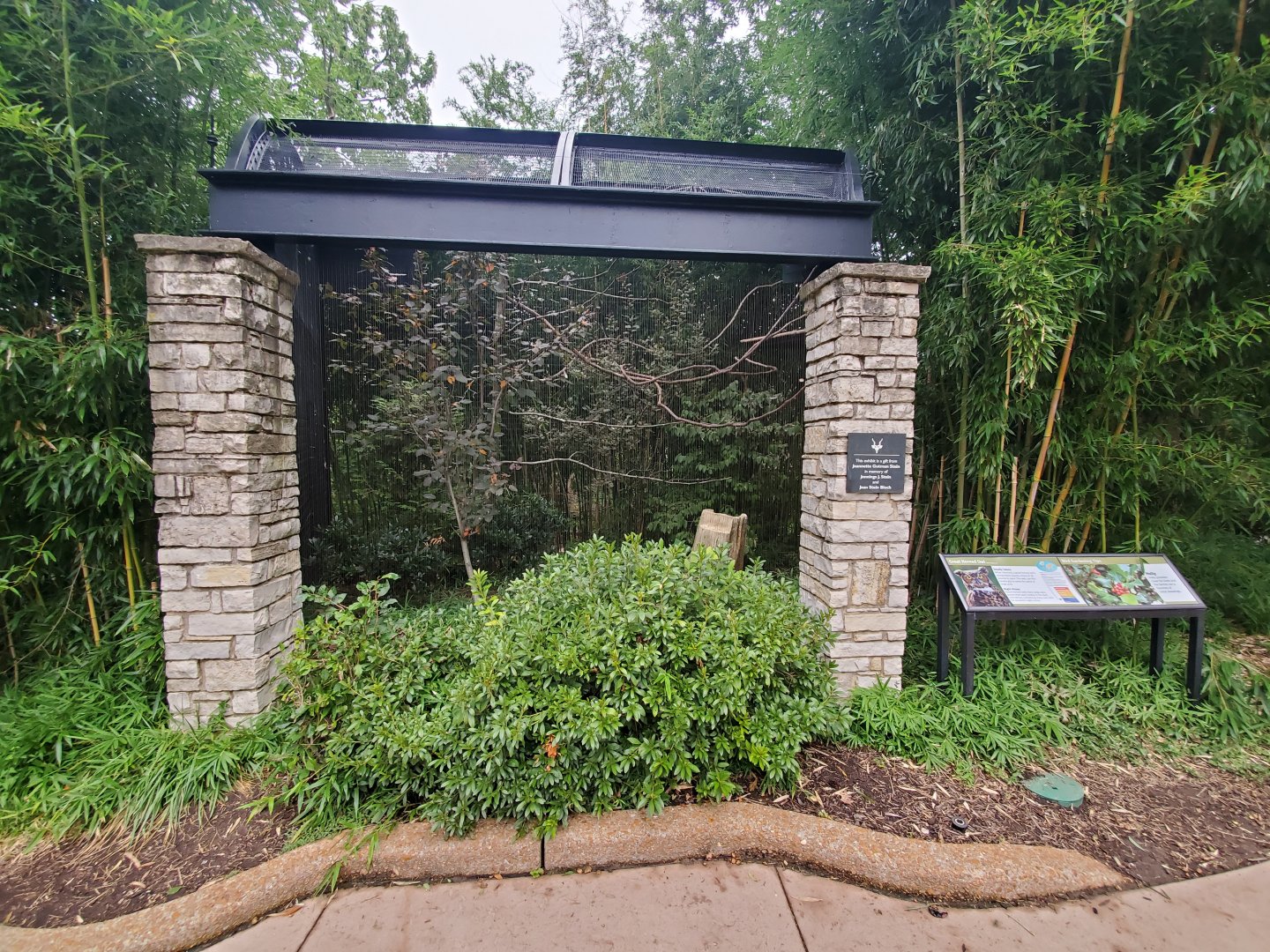 Aug. 2019 - Bird Garden - Great Horned Owl Exhibit