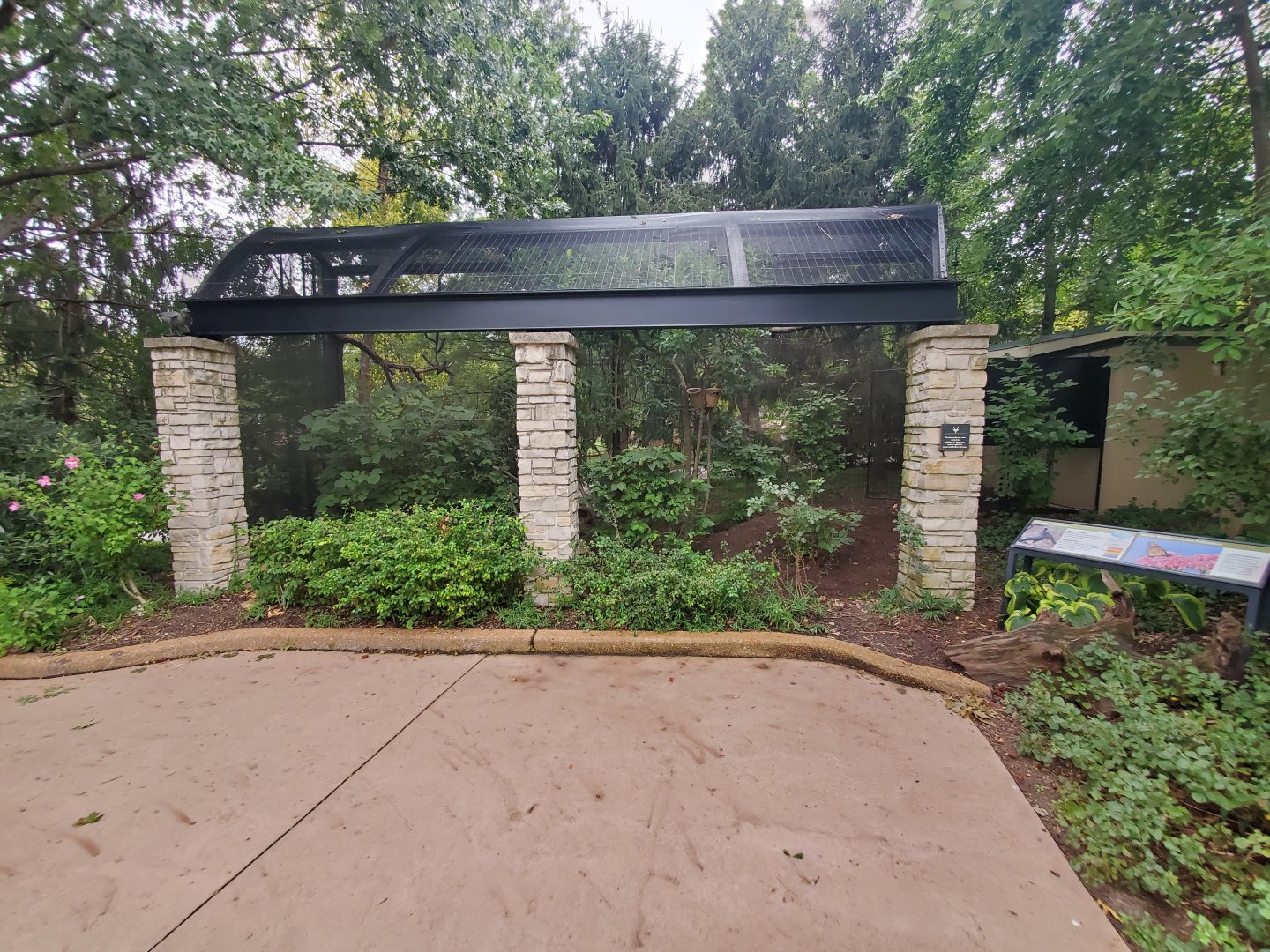 Aug. 2019 - Bird Garden - Helmeted Curassow Exhibit