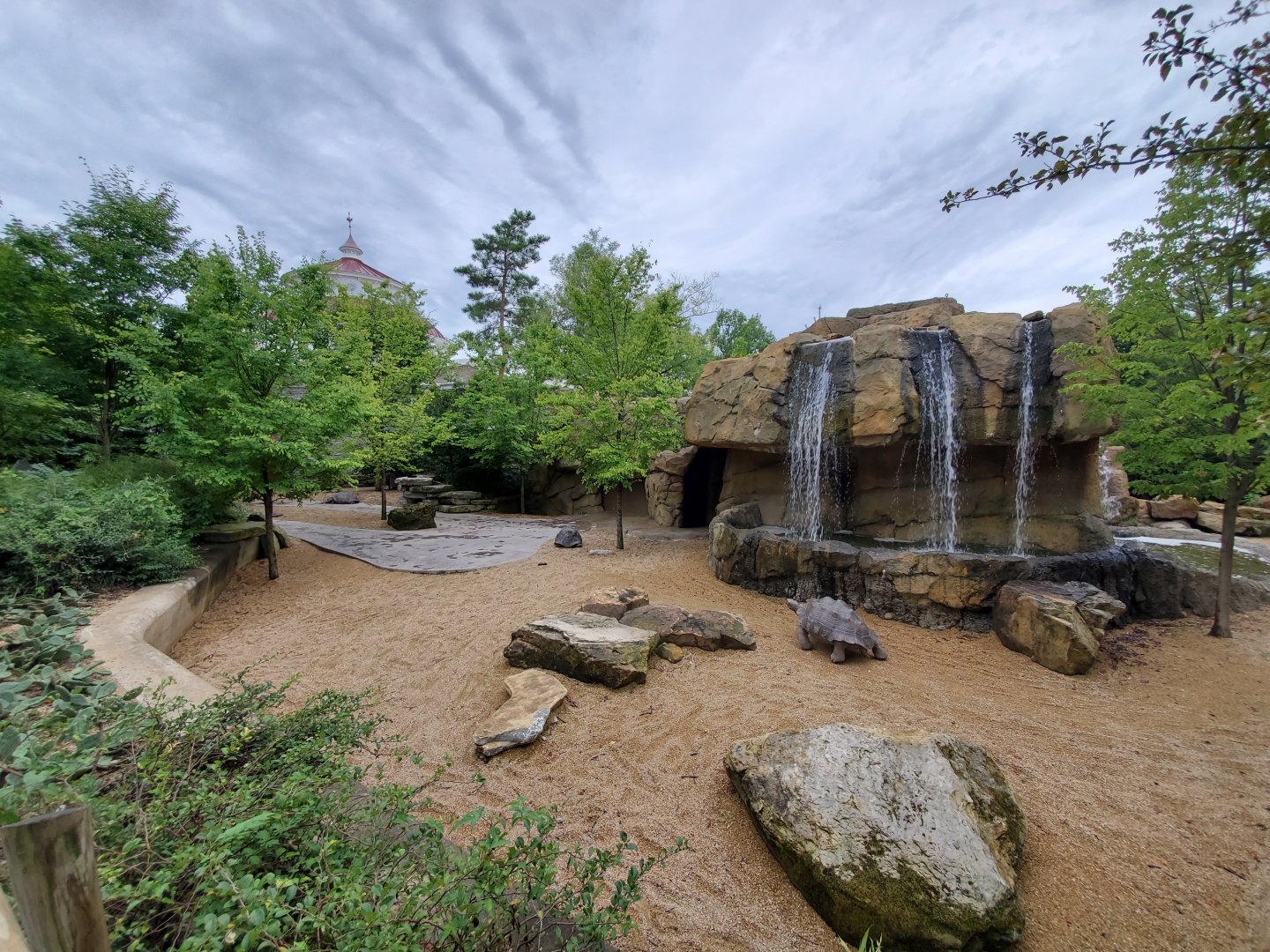 Aug. 2019 - Reptile House - Galapagos Tortoise Exhibit (Former Monkey Island)
