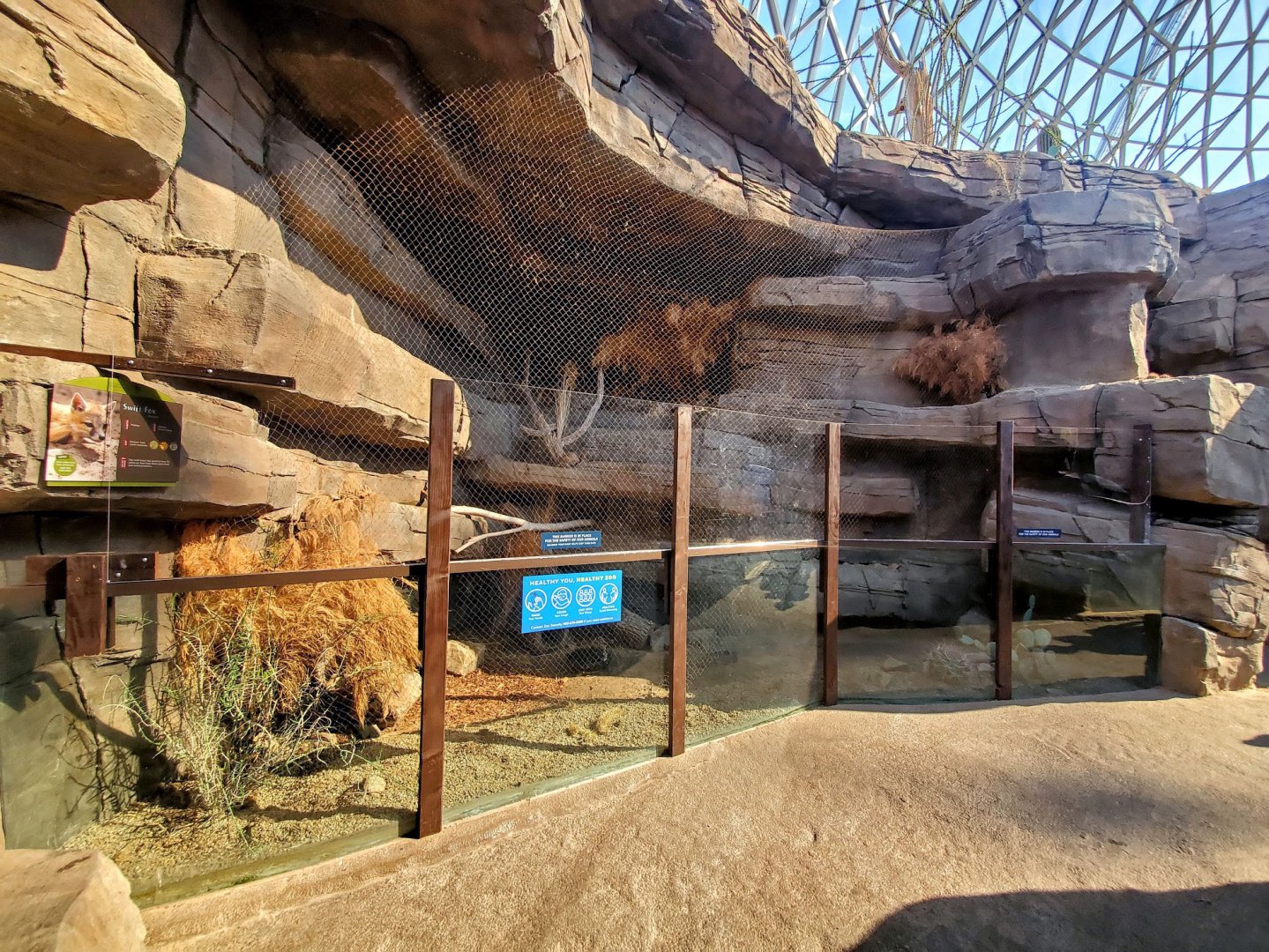 Aug. 2020 - Desert Dome - Sonoran Desert - Swift Fox Exhibit